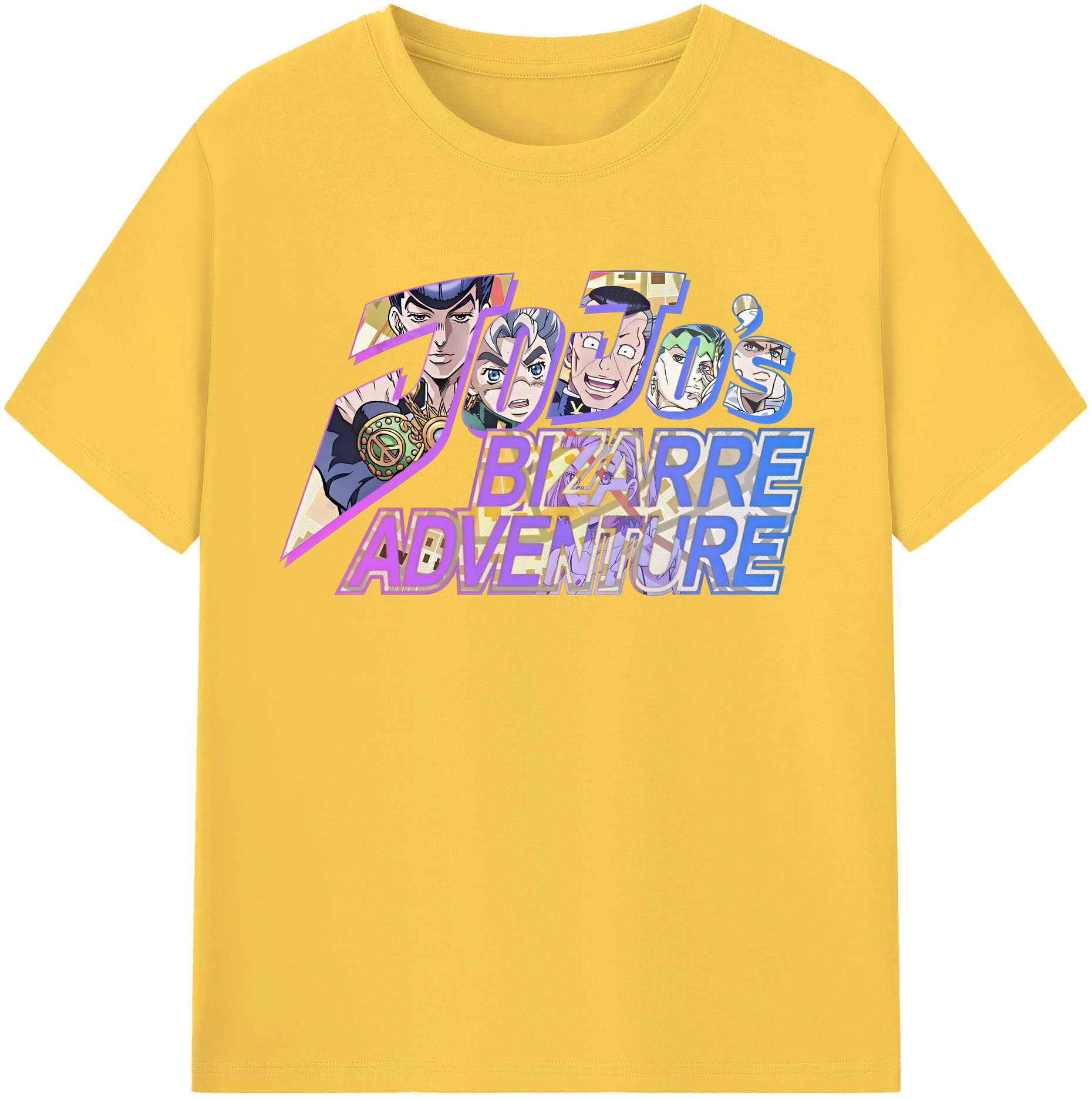 （画像用） ジョジョの奇妙な冒険 JoJo's Bizarre Adventure 綿100％半袖Tシャツ（フロントプリント）