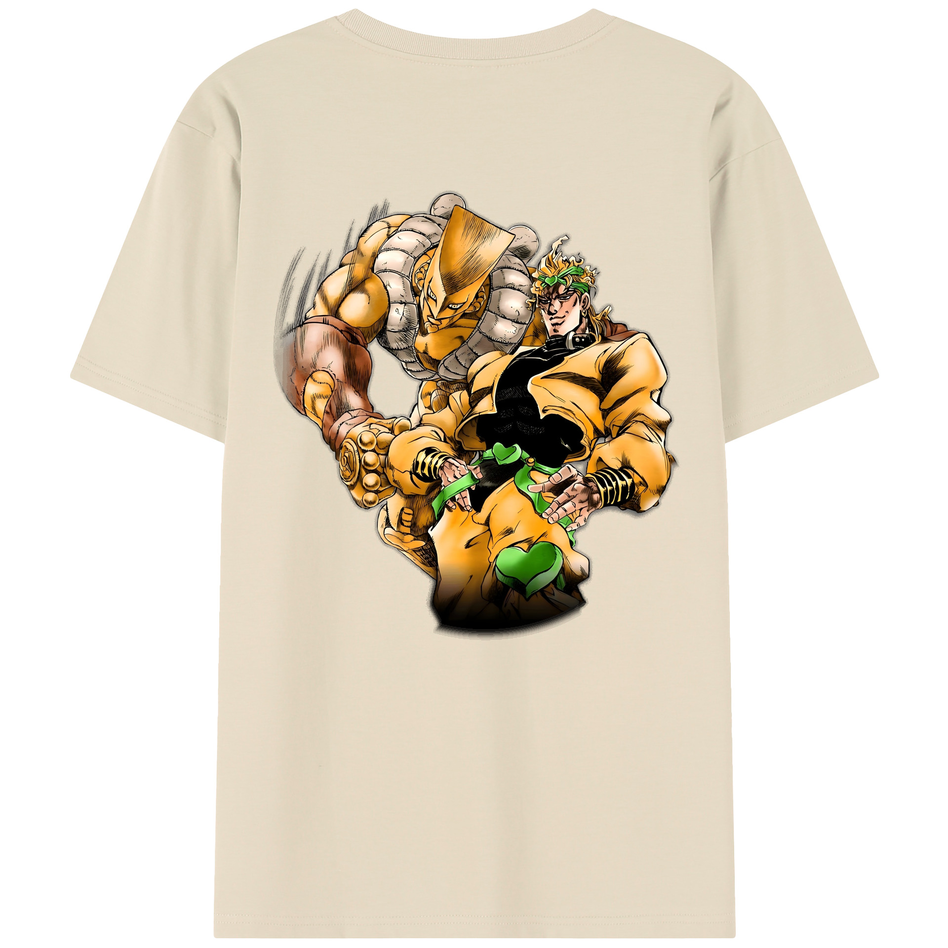 （画像用） ジョジョの奇妙な冒険 ディオ?ブランドー JoJo's Bizarre Adventure Dio Brando 綿100％半袖Tシャツ（背面プリント）
