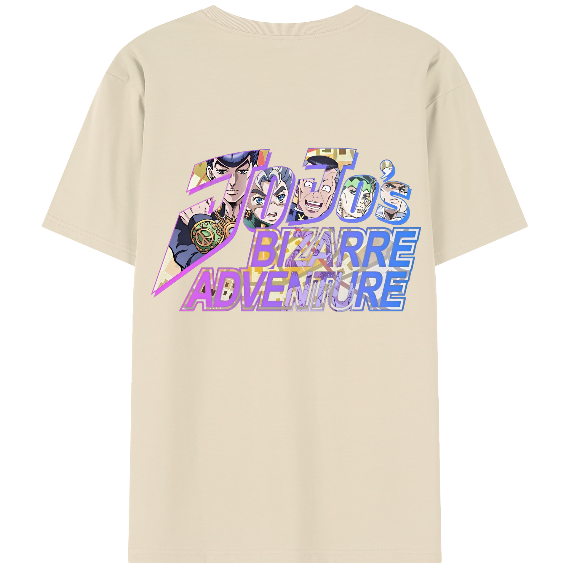 （画像用） ジョジョの奇妙な冒険 JoJo's Bizarre Adventure 綿100％半袖Tシャツ（背面プリント）