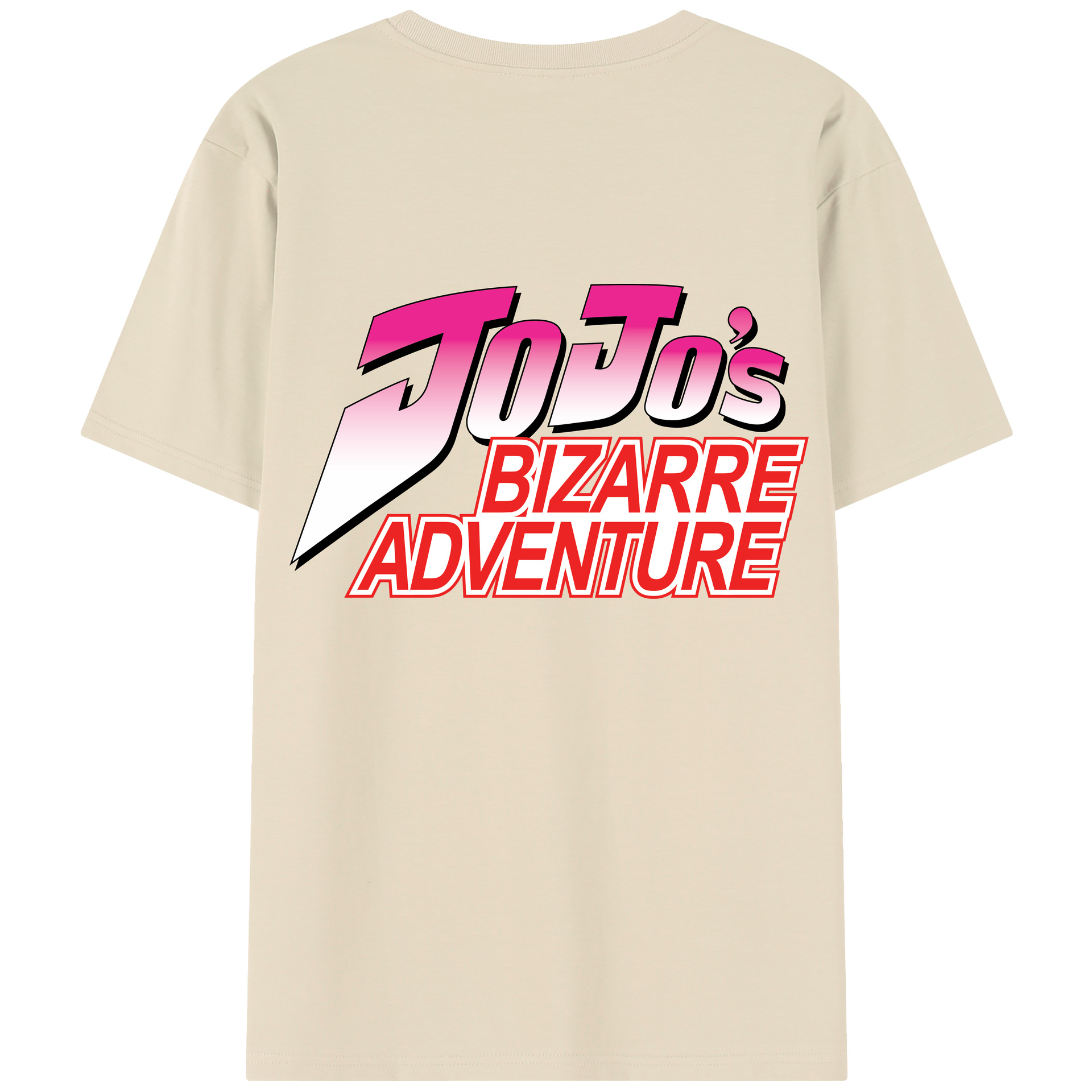 （画像用） ジョジョの奇妙な冒険 JoJo's Bizarre Adventure 綿100％半袖Tシャツ（背面プリント）