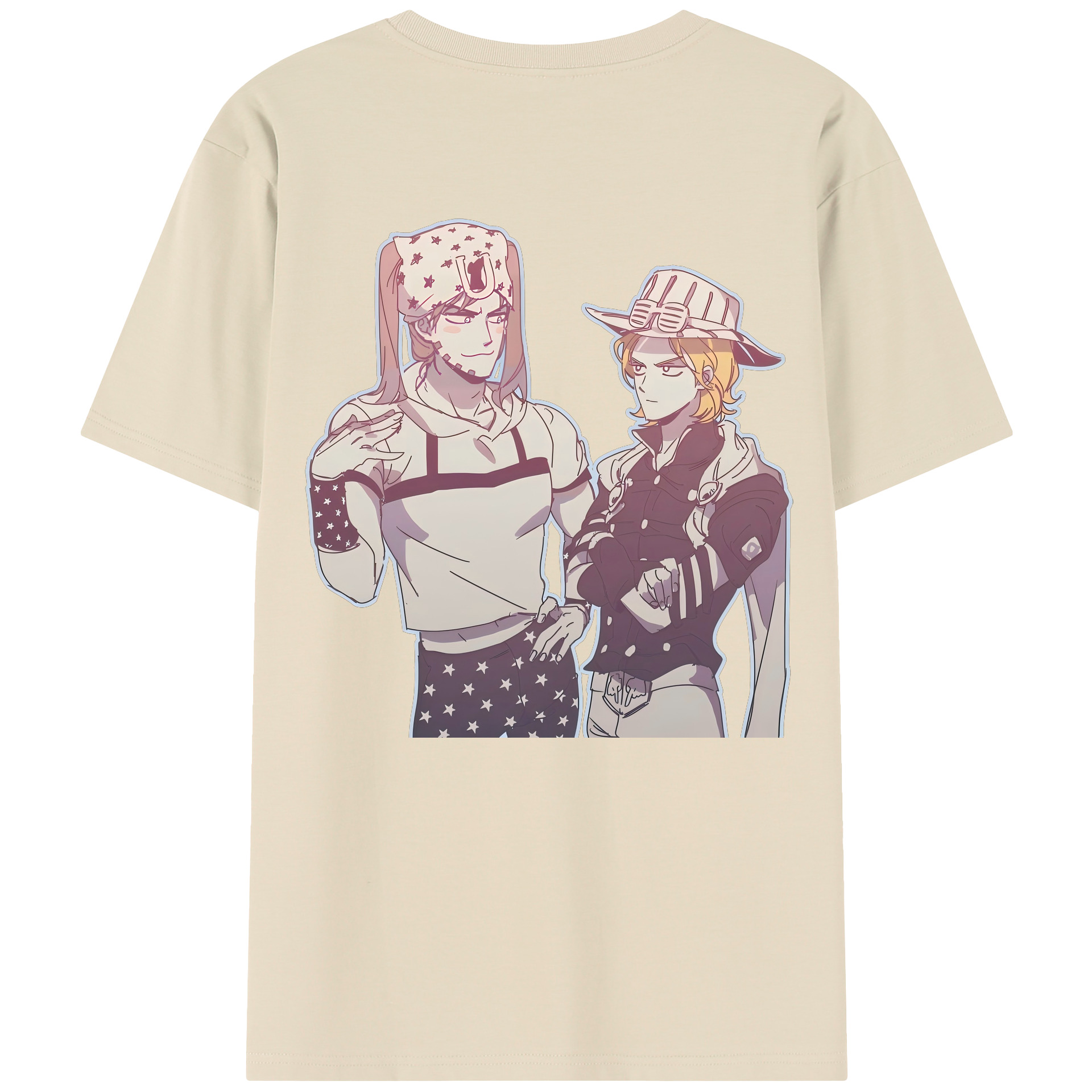 （画像用） ジョジョの奇妙な冒険 JoJo's Bizarre Adventure 綿100％半袖Tシャツ（背面プリント）