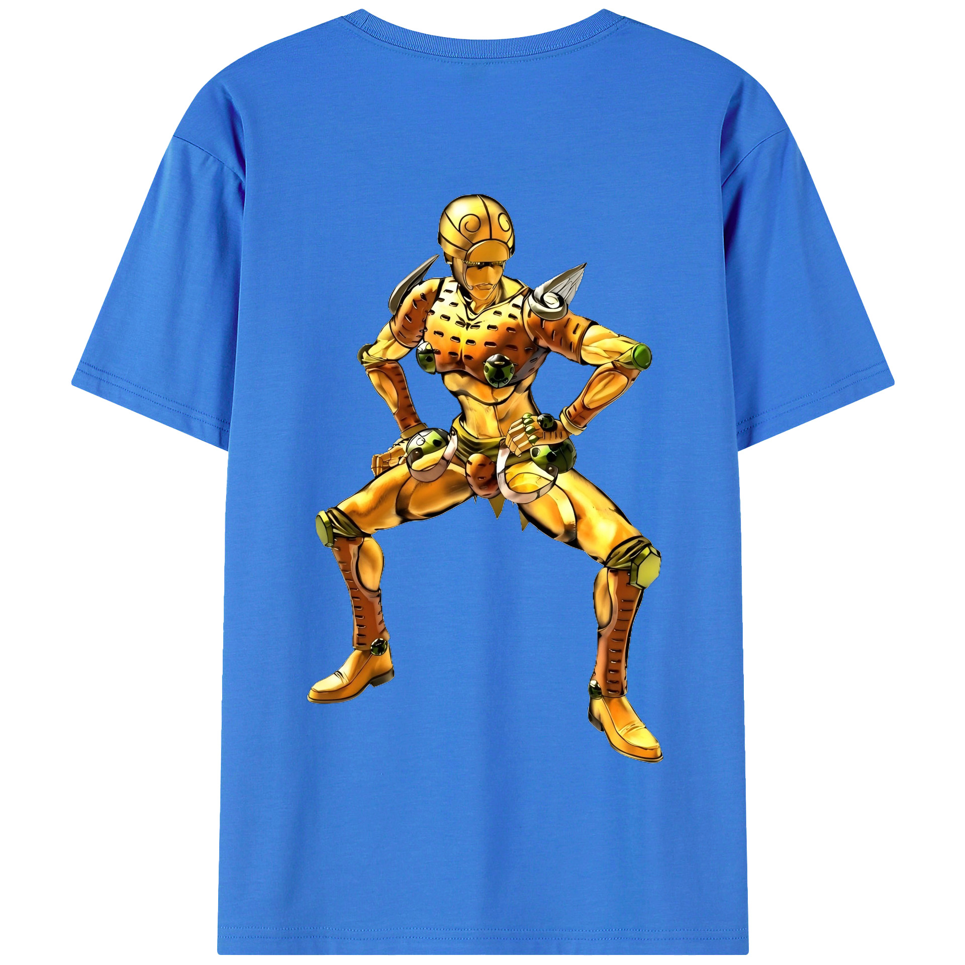 （画像用） ジョジョの奇妙な冒険 ジョルノ?ジョバァーナ JoJo's Bizarre Adventure Giorno Giovanna 綿100％半袖Tシャツ（背面プリント）
