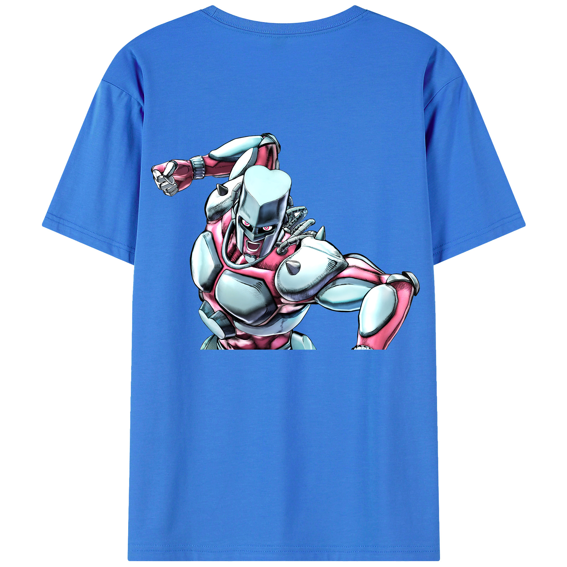 （画像用） ジョジョの奇妙な冒険 ひがしかた じょうすけ JoJo's Bizarre Adventure Higashikata Josuke 綿100％半袖Tシャツ（背面プリント）