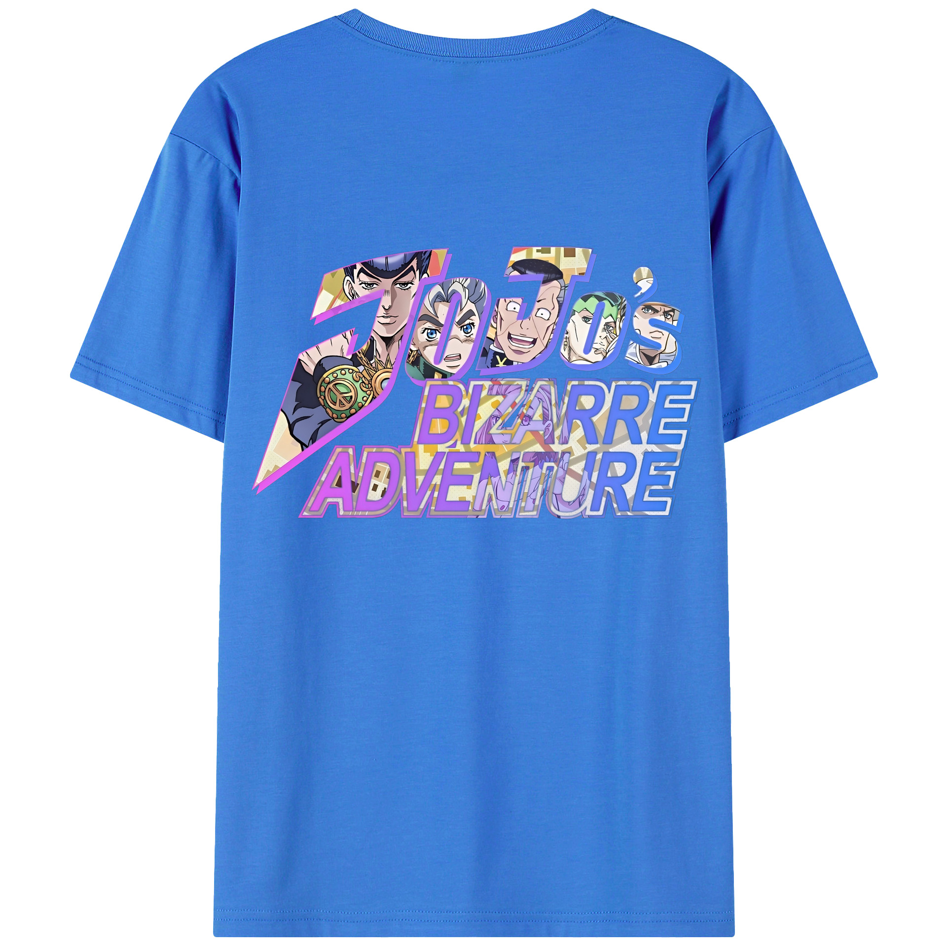 （画像用） ジョジョの奇妙な冒険 JoJo's Bizarre Adventure 綿100％半袖Tシャツ（背面プリント）