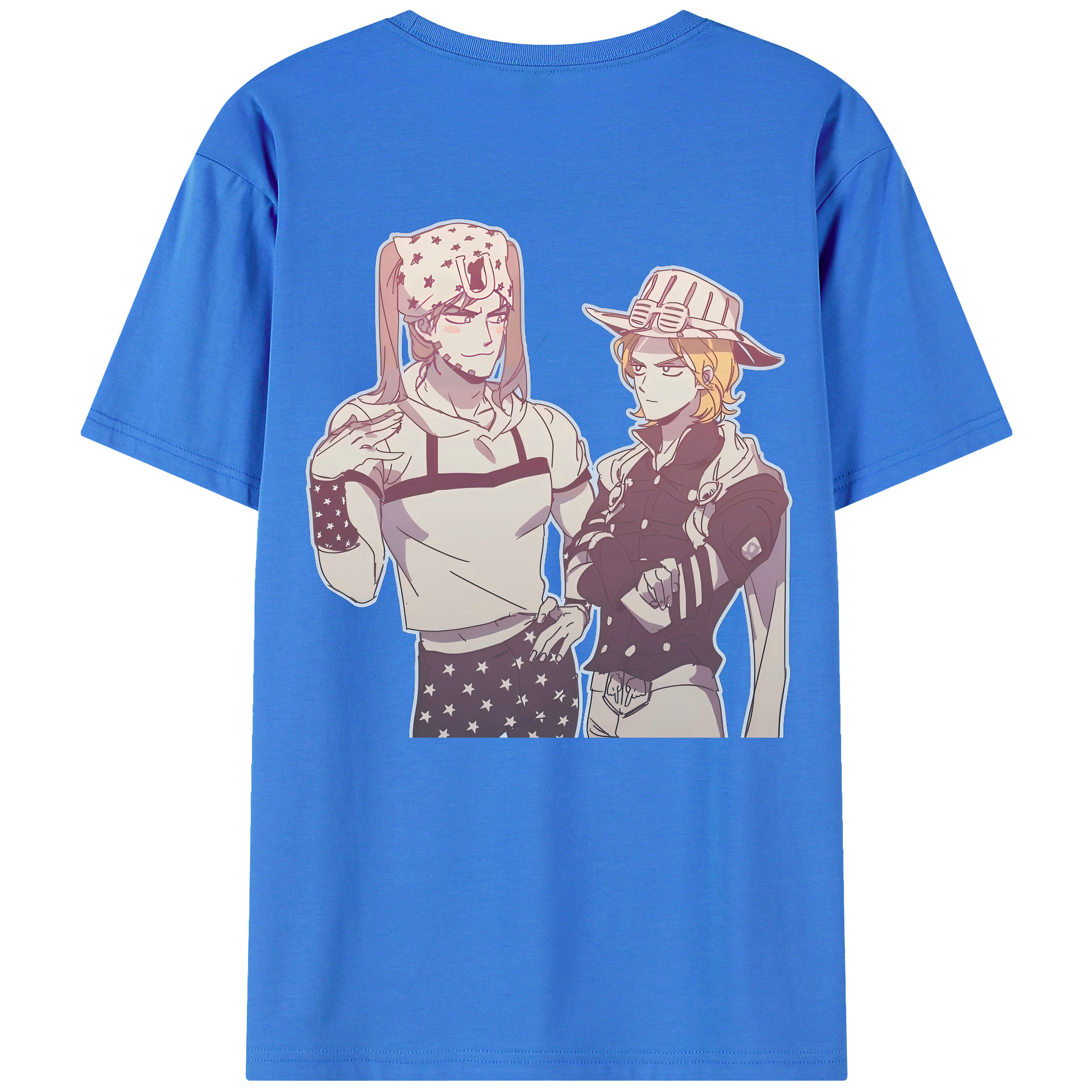 （画像用） ジョジョの奇妙な冒険 JoJo's Bizarre Adventure 綿100％半袖Tシャツ（背面プリント）