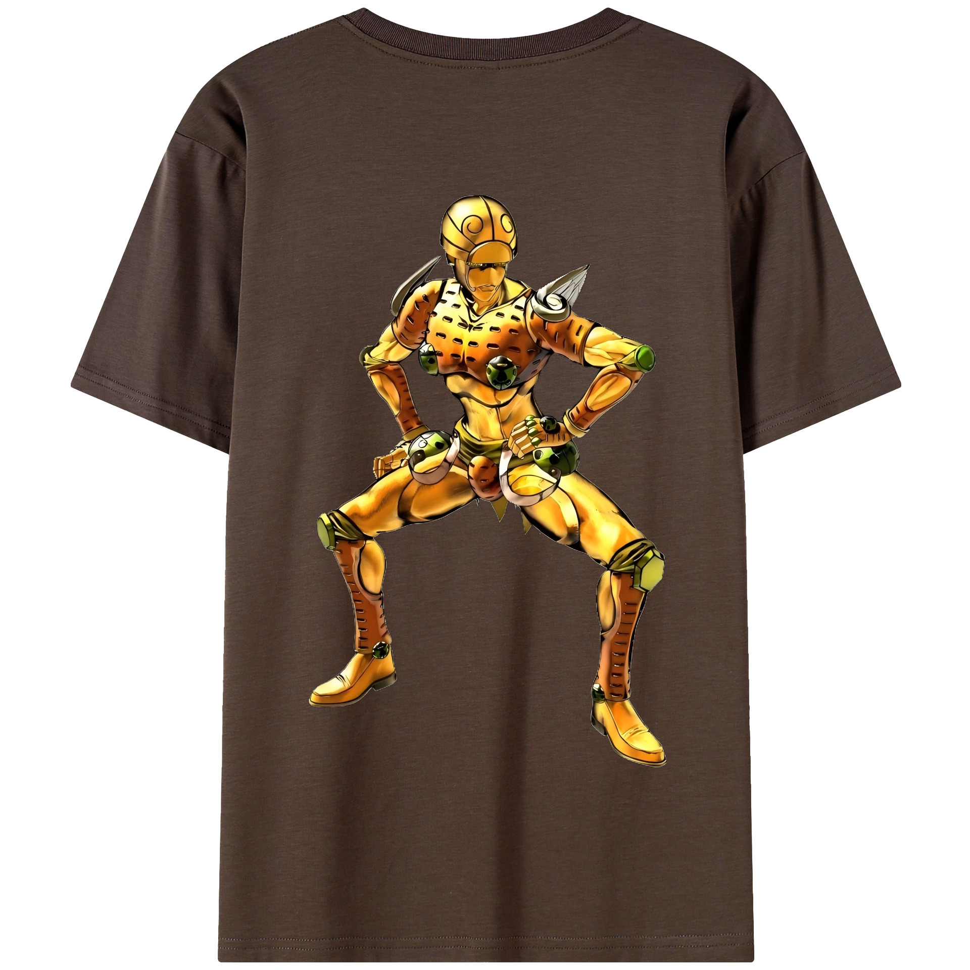 （画像用） ジョジョの奇妙な冒険 ジョルノ?ジョバァーナ JoJo's Bizarre Adventure Giorno Giovanna 綿100％半袖Tシャツ（背面プリント）