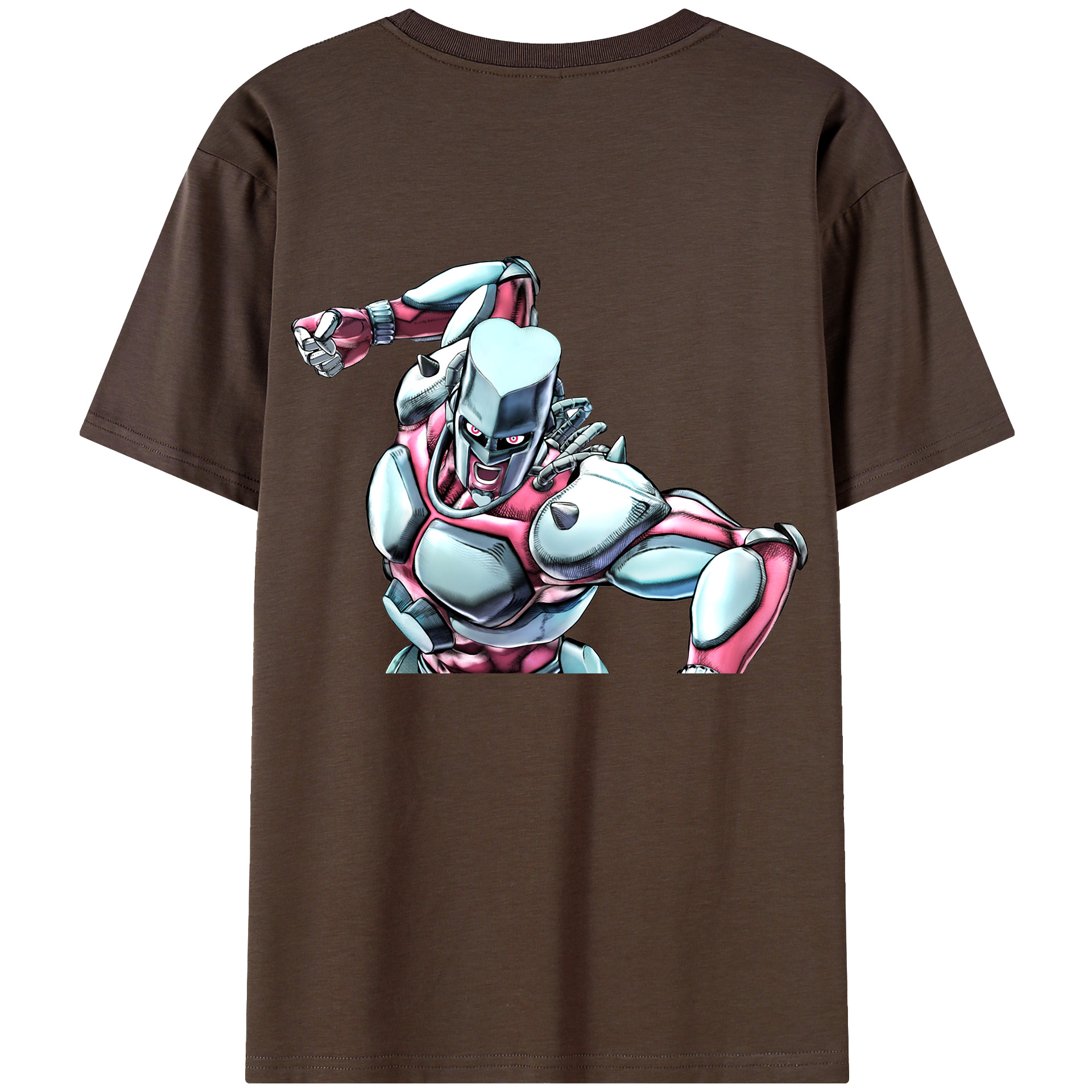 （画像用） ジョジョの奇妙な冒険 ひがしかた じょうすけ JoJo's Bizarre Adventure Higashikata Josuke 綿100％半袖Tシャツ（背面プリント）
