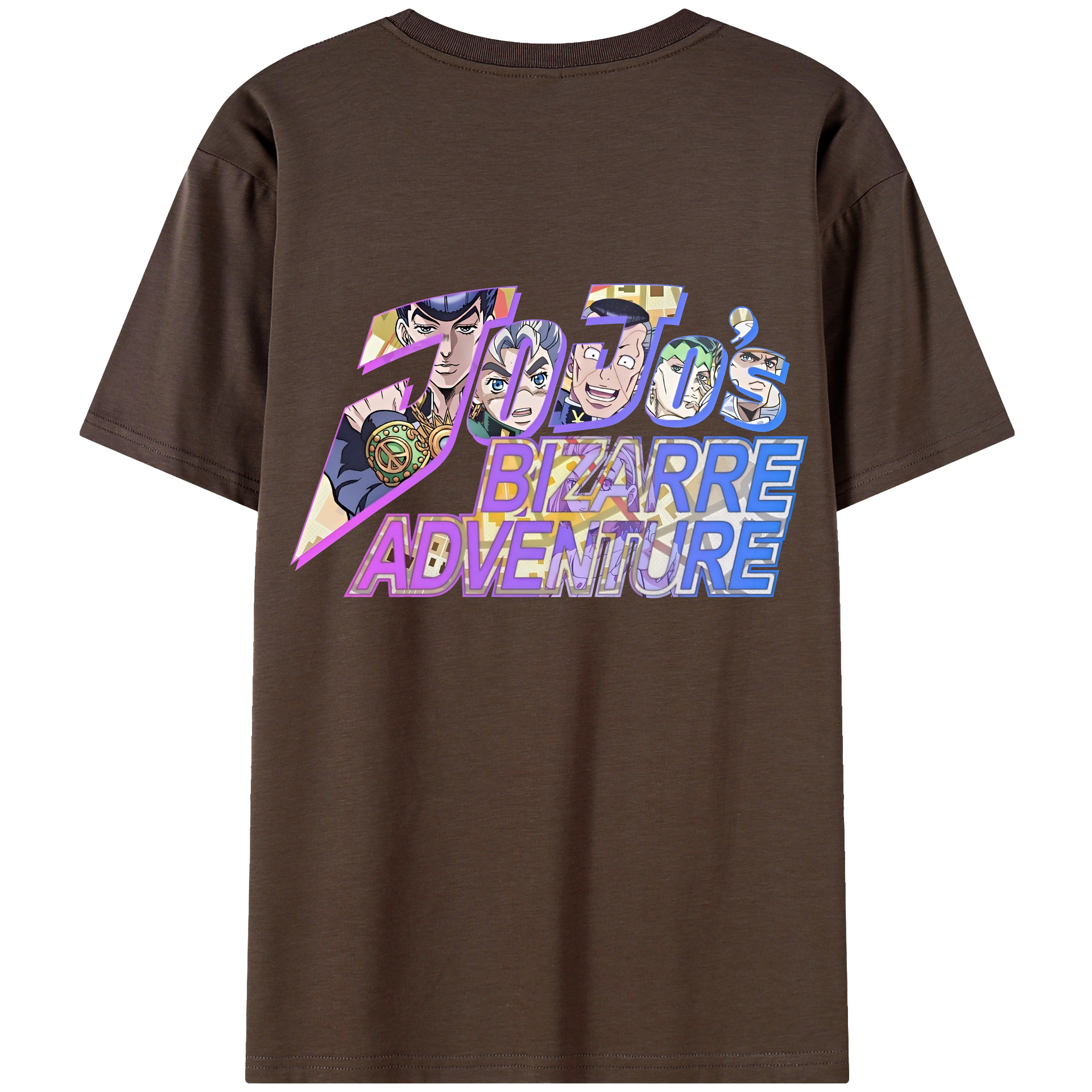 （画像用） ジョジョの奇妙な冒険 JoJo's Bizarre Adventure 綿100％半袖Tシャツ（背面プリント）