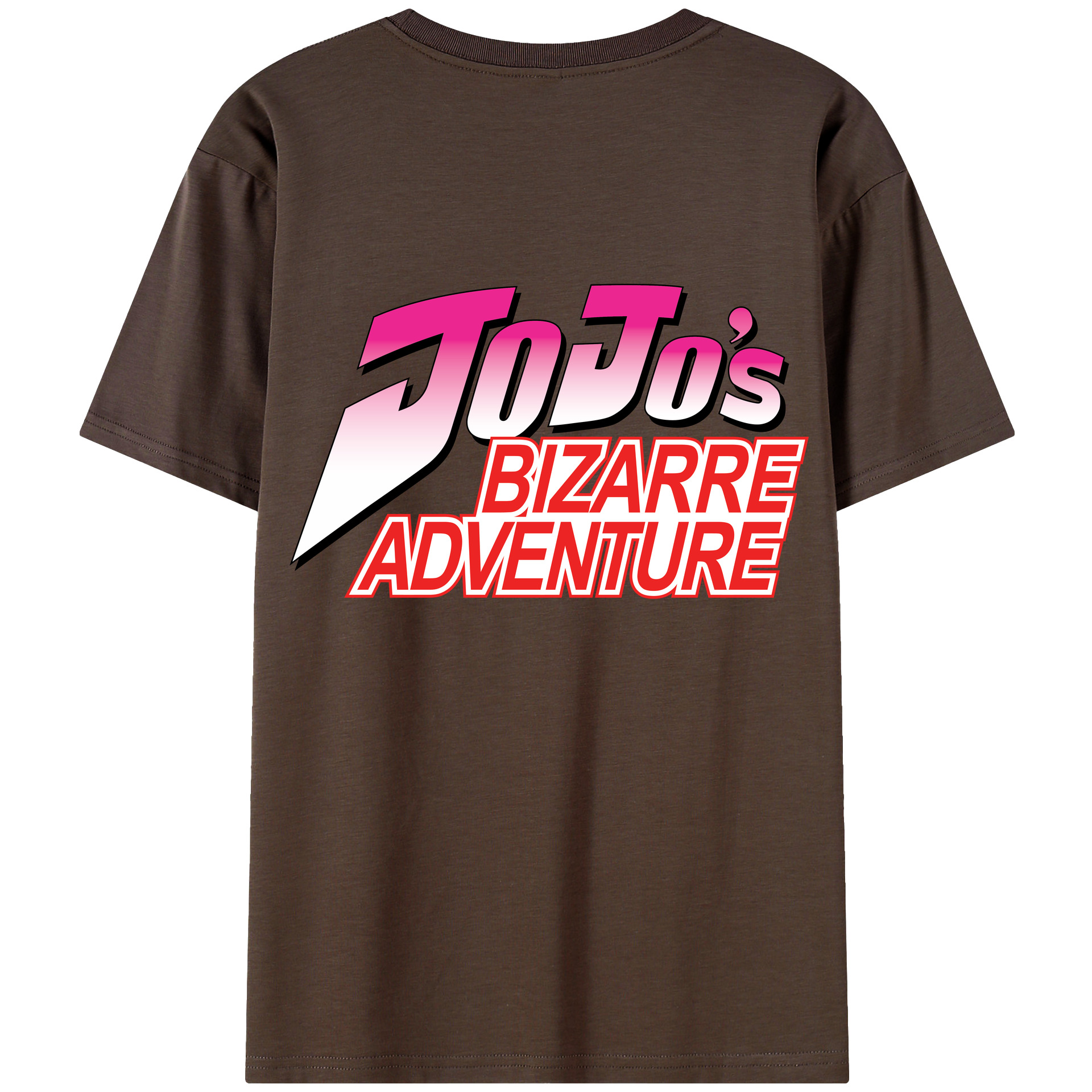 （画像用） ジョジョの奇妙な冒険 JoJo's Bizarre Adventure 綿100％半袖Tシャツ（背面プリント）
