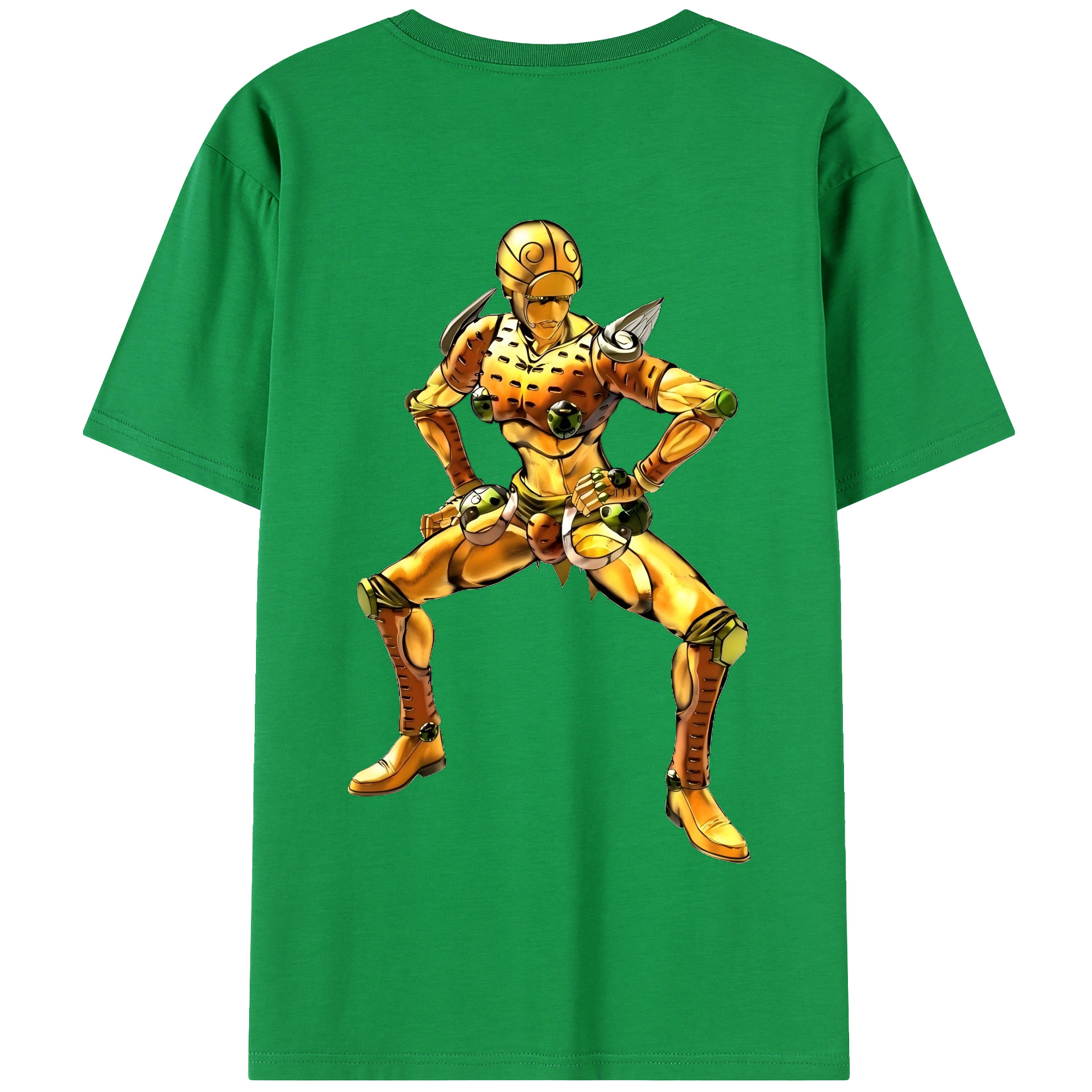 （画像用） ジョジョの奇妙な冒険 ジョルノ?ジョバァーナ JoJo's Bizarre Adventure Giorno Giovanna 綿100％半袖Tシャツ（背面プリント）