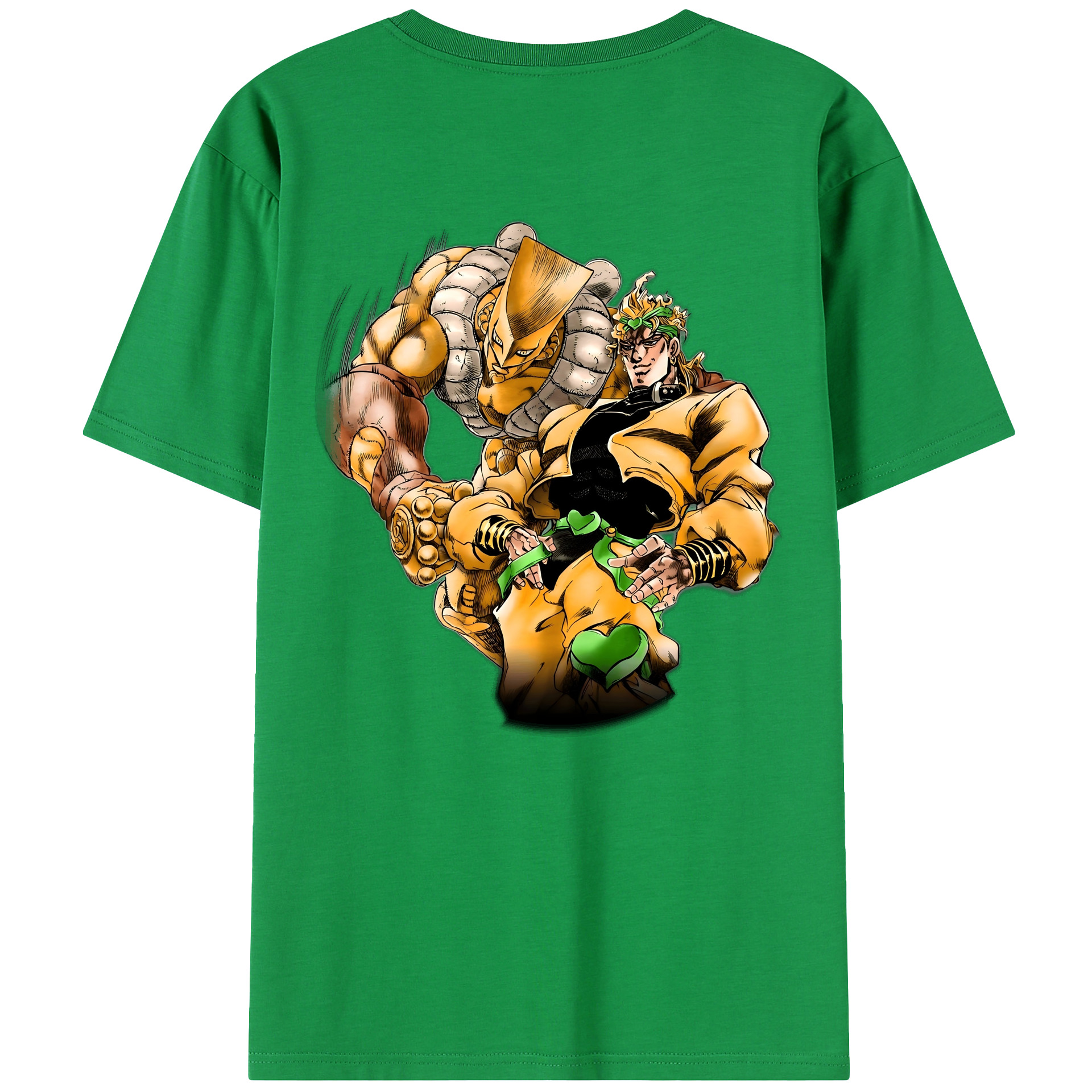 （画像用） ジョジョの奇妙な冒険 ディオ?ブランドー JoJo's Bizarre Adventure Dio Brando 綿100％半袖Tシャツ（背面プリント）