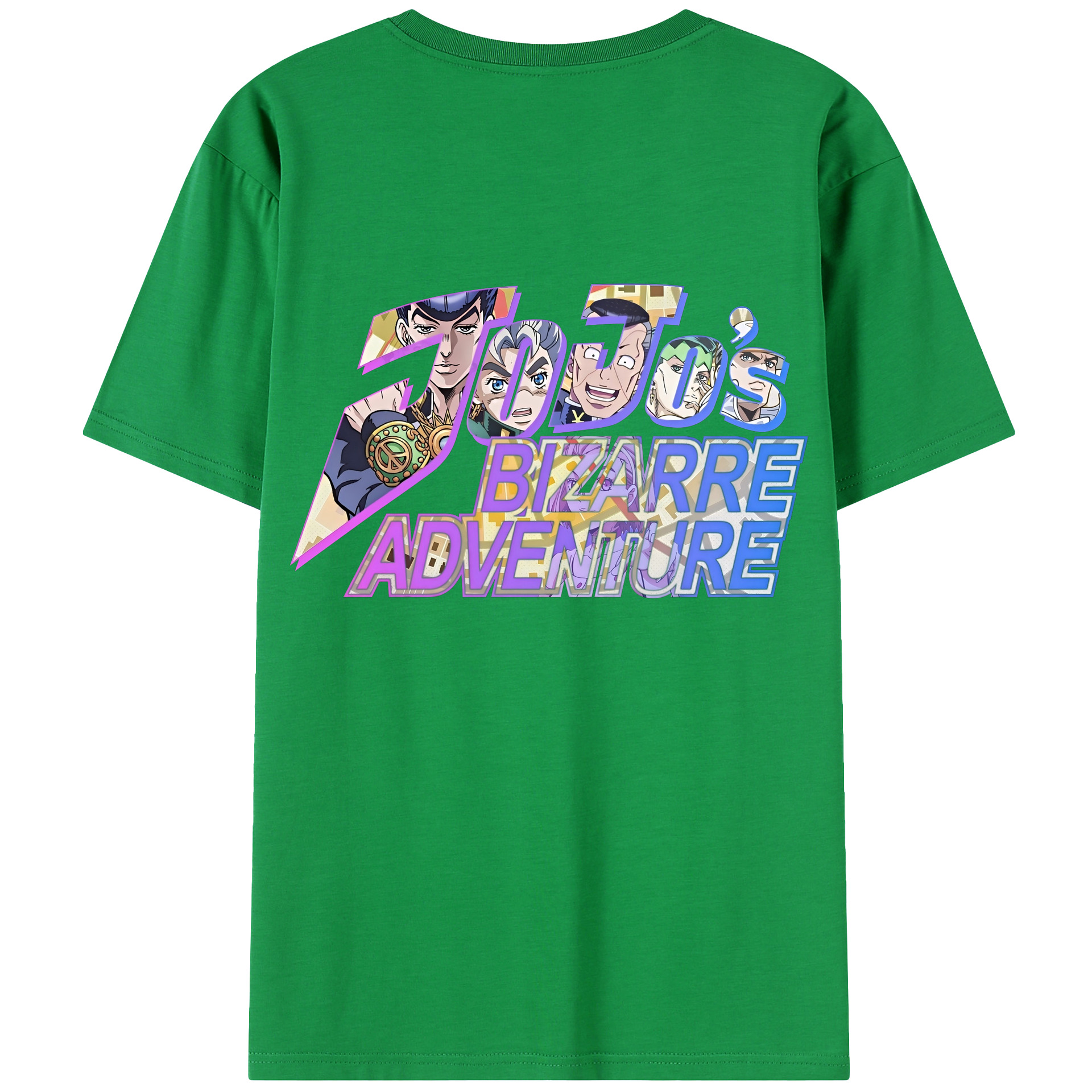 （画像用） ジョジョの奇妙な冒険 JoJo's Bizarre Adventure 綿100％半袖Tシャツ（背面プリント）