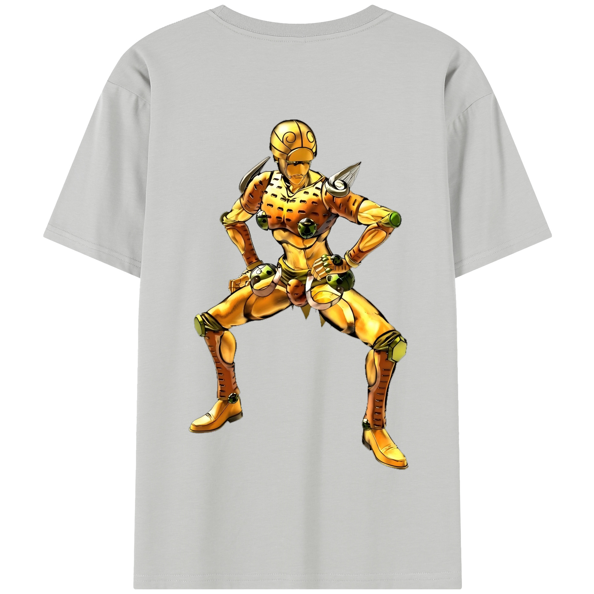（画像用） ジョジョの奇妙な冒険 ジョルノ?ジョバァーナ JoJo's Bizarre Adventure Giorno Giovanna 綿100％半袖Tシャツ（背面プリント）