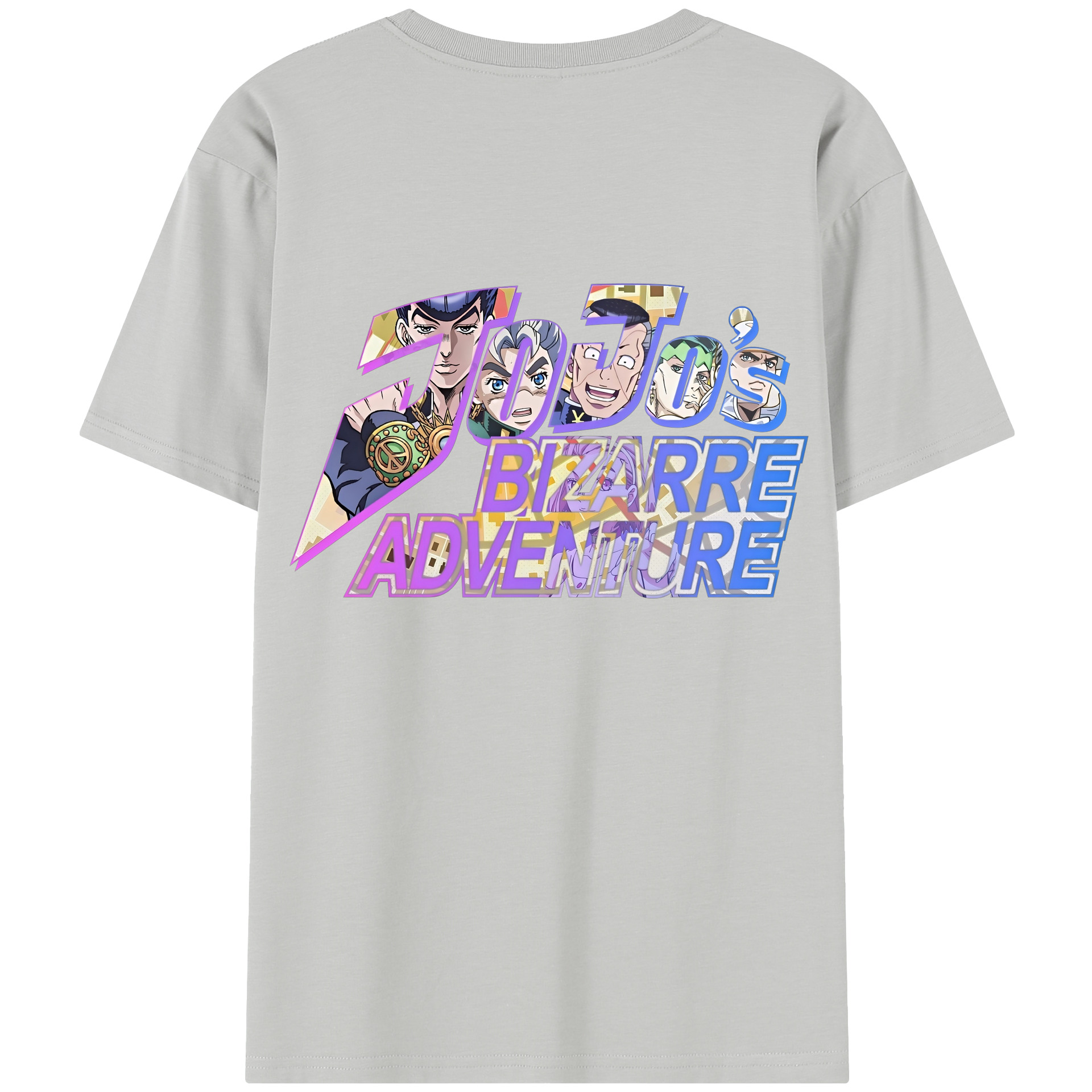 （画像用） ジョジョの奇妙な冒険 JoJo's Bizarre Adventure 綿100％半袖Tシャツ（背面プリント）