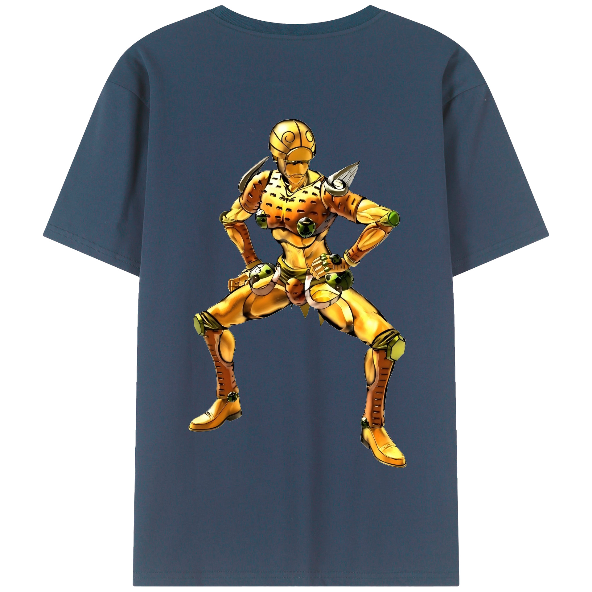 （画像用） ジョジョの奇妙な冒険 ジョルノ?ジョバァーナ JoJo's Bizarre Adventure Giorno Giovanna 綿100％半袖Tシャツ（背面プリント）