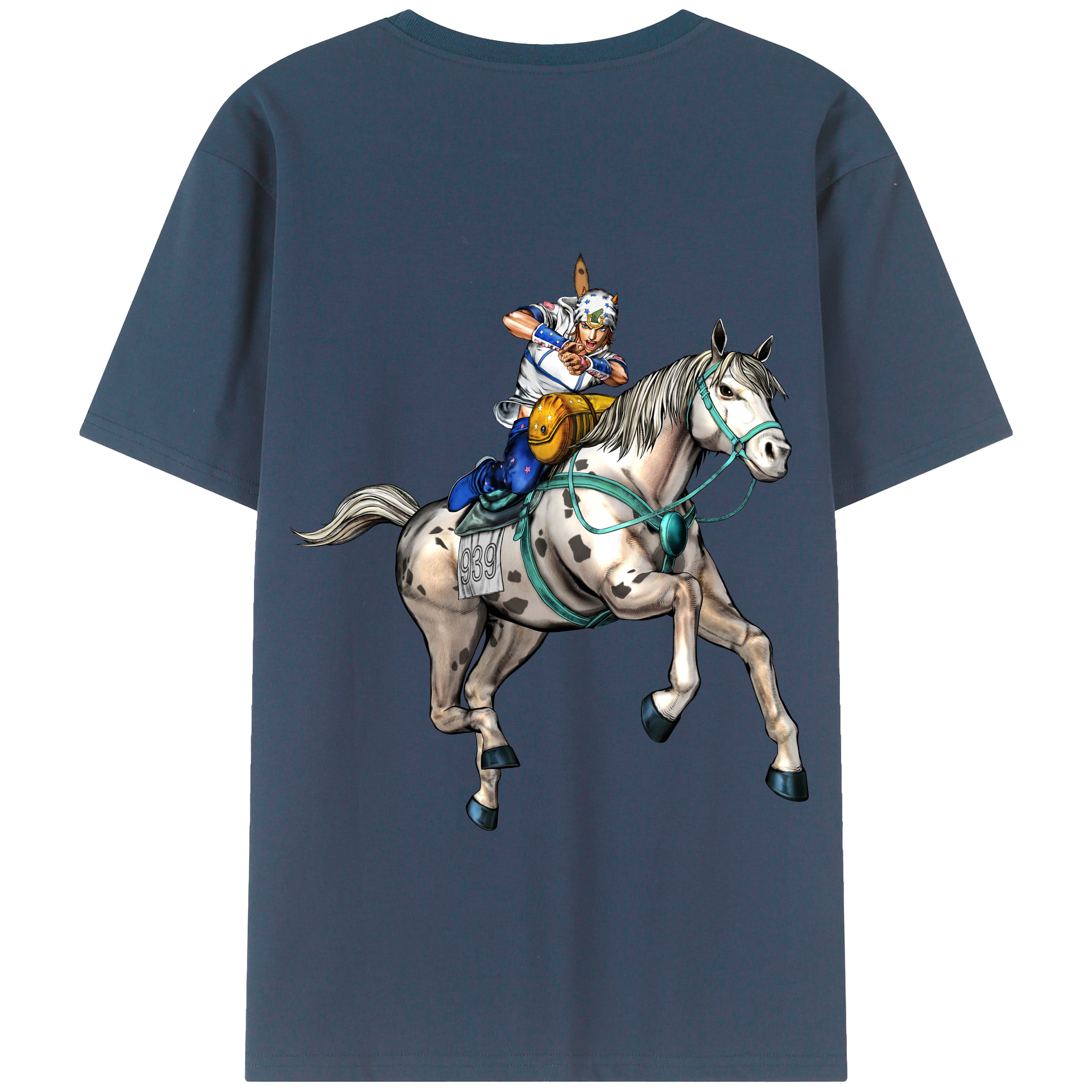 （画像用） ジョジョの奇妙な冒険 ジョナサン?ジョースター JoJo's Bizarre Adventure Jonathan Joestar 綿100％半袖Tシャツ（背面プリント）