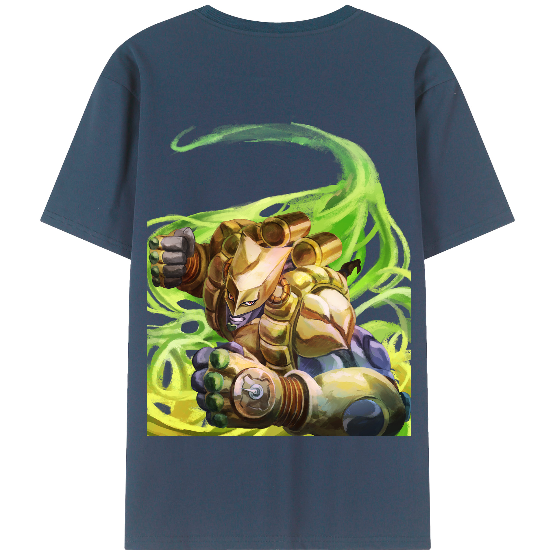 （画像用） ジョジョの奇妙な冒険 ディオ?ブランドー JoJo's Bizarre Adventure Dio Brando 綿100％半袖Tシャツ（背面プリント）