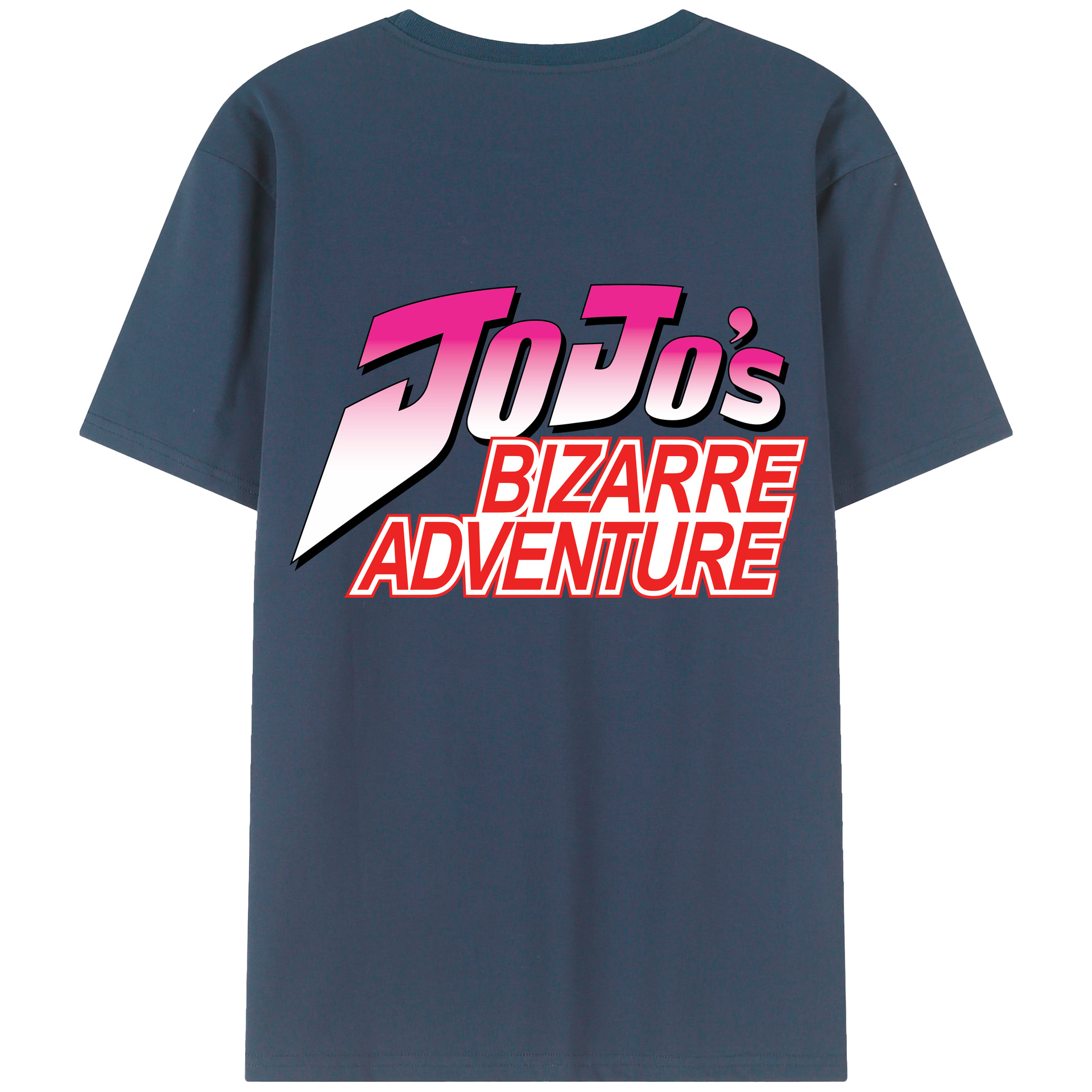 （画像用） ジョジョの奇妙な冒険 JoJo's Bizarre Adventure 綿100％半袖Tシャツ（背面プリント）