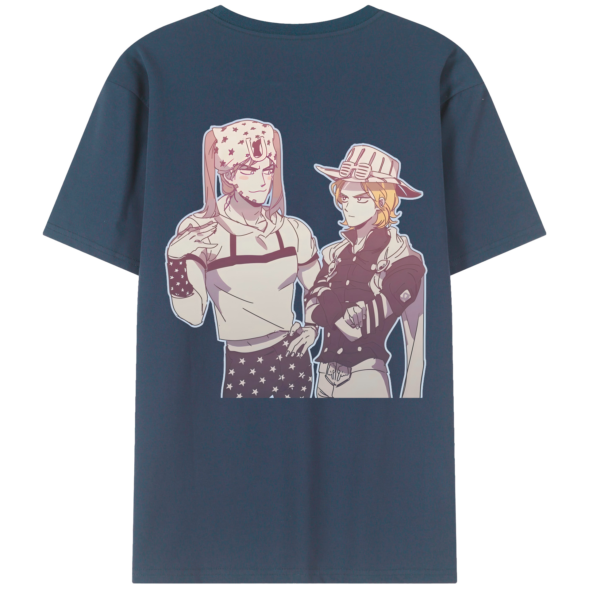 （画像用） ジョジョの奇妙な冒険 JoJo's Bizarre Adventure 綿100％半袖Tシャツ（背面プリント）