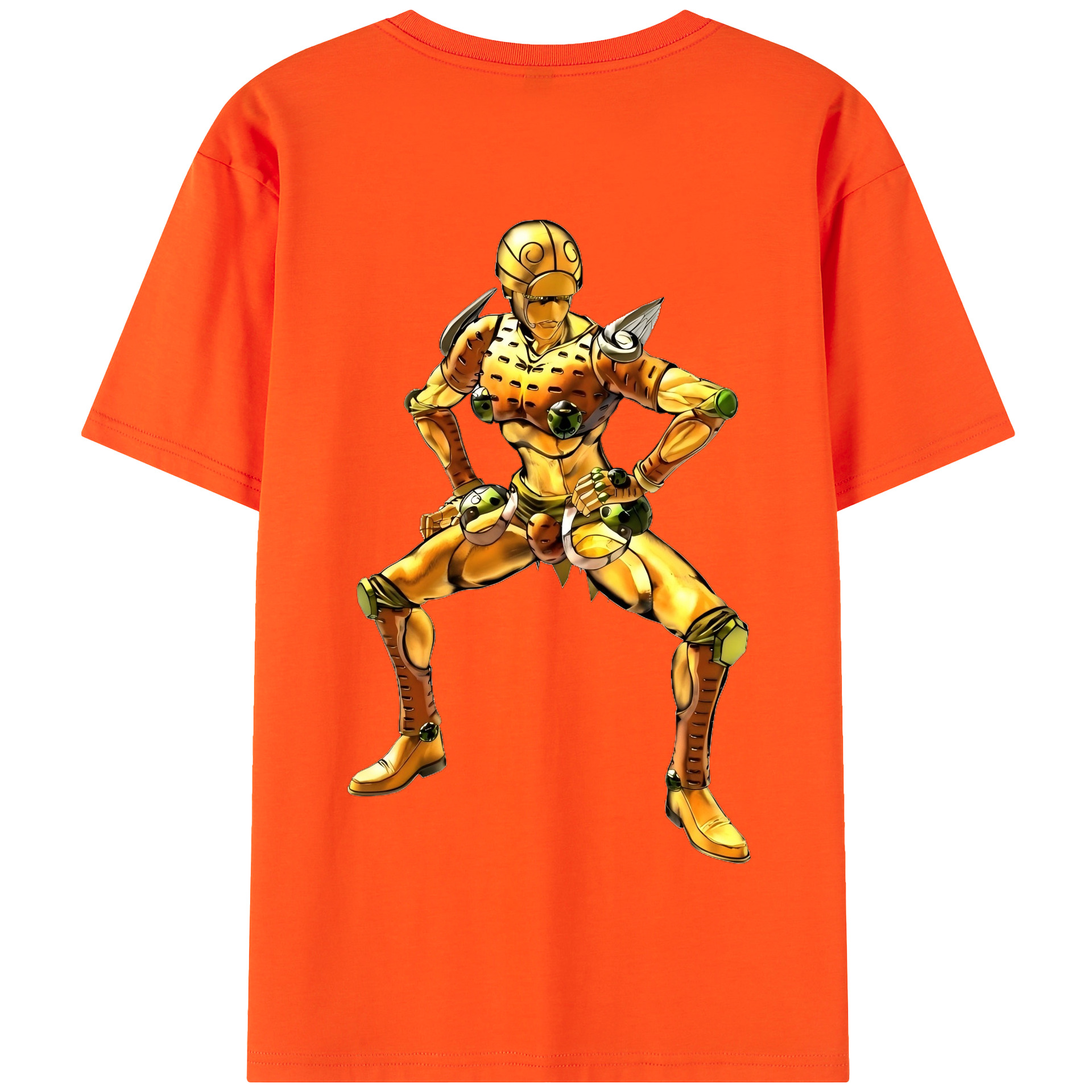 （画像用） ジョジョの奇妙な冒険 ジョルノ?ジョバァーナ JoJo's Bizarre Adventure Giorno Giovanna 綿100％半袖Tシャツ（背面プリント）