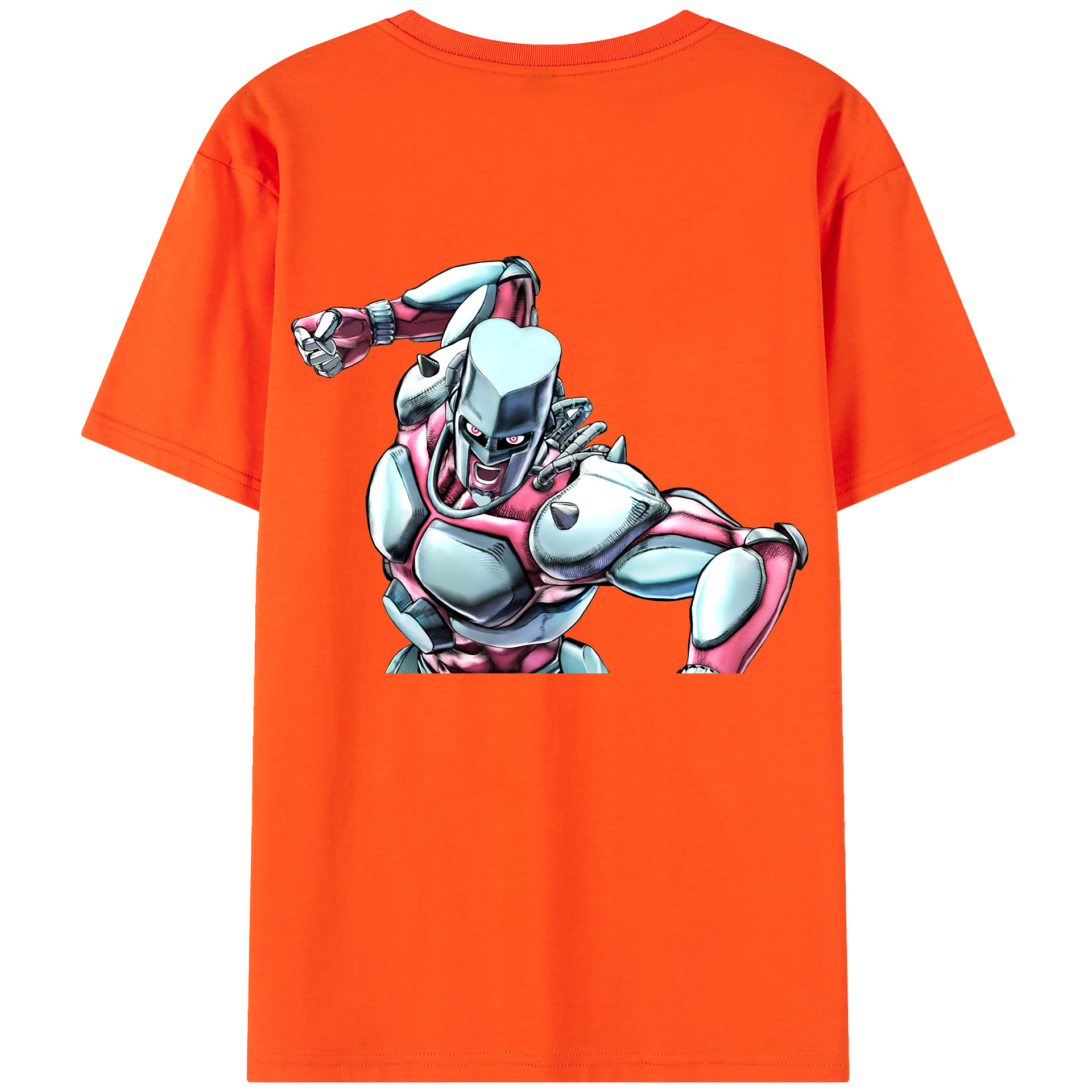 （画像用） ジョジョの奇妙な冒険 ひがしかた じょうすけ JoJo's Bizarre Adventure Higashikata Josuke 綿100％半袖Tシャツ（背面プリント）