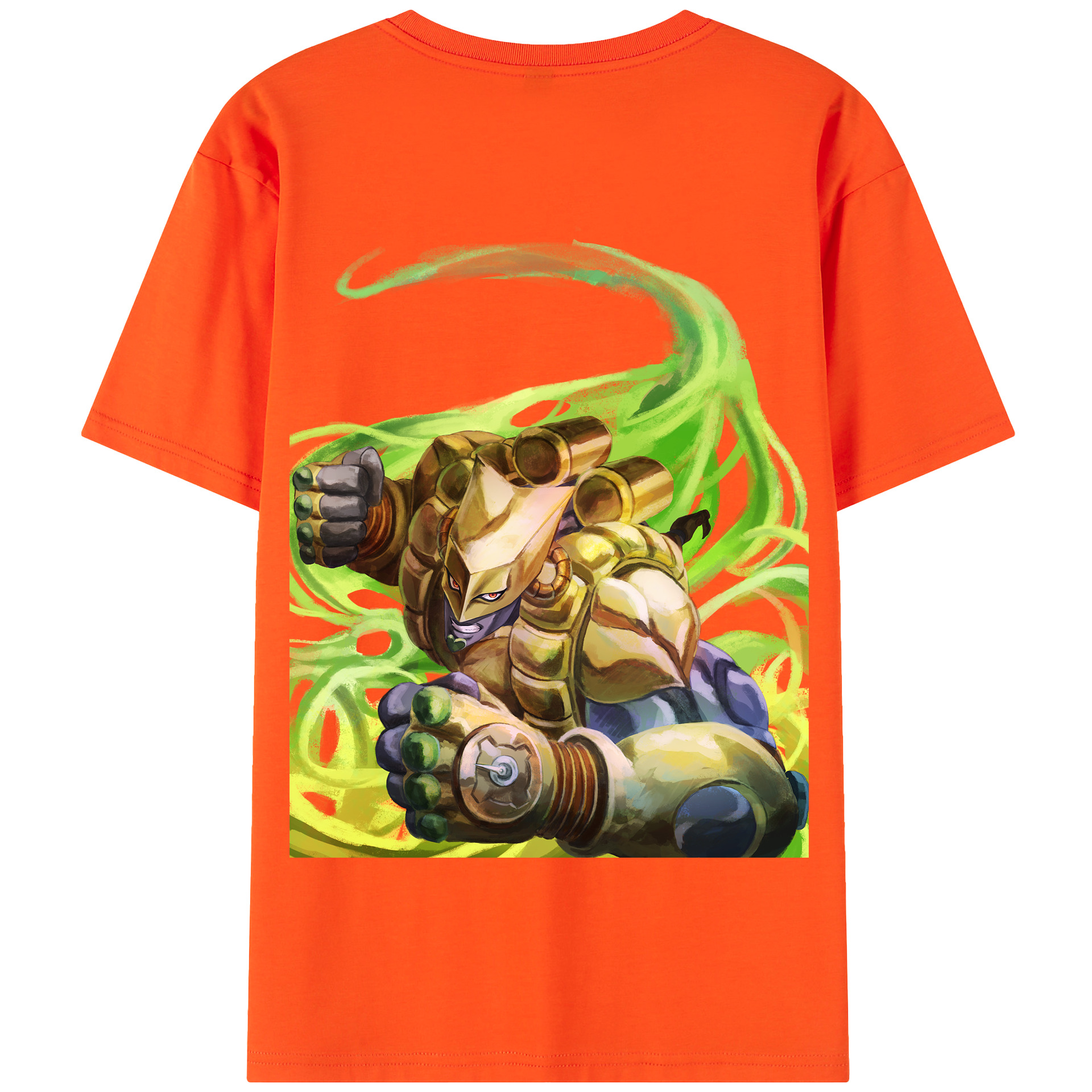（画像用） ジョジョの奇妙な冒険 ディオ?ブランドー JoJo's Bizarre Adventure Dio Brando 綿100％半袖Tシャツ（背面プリント）