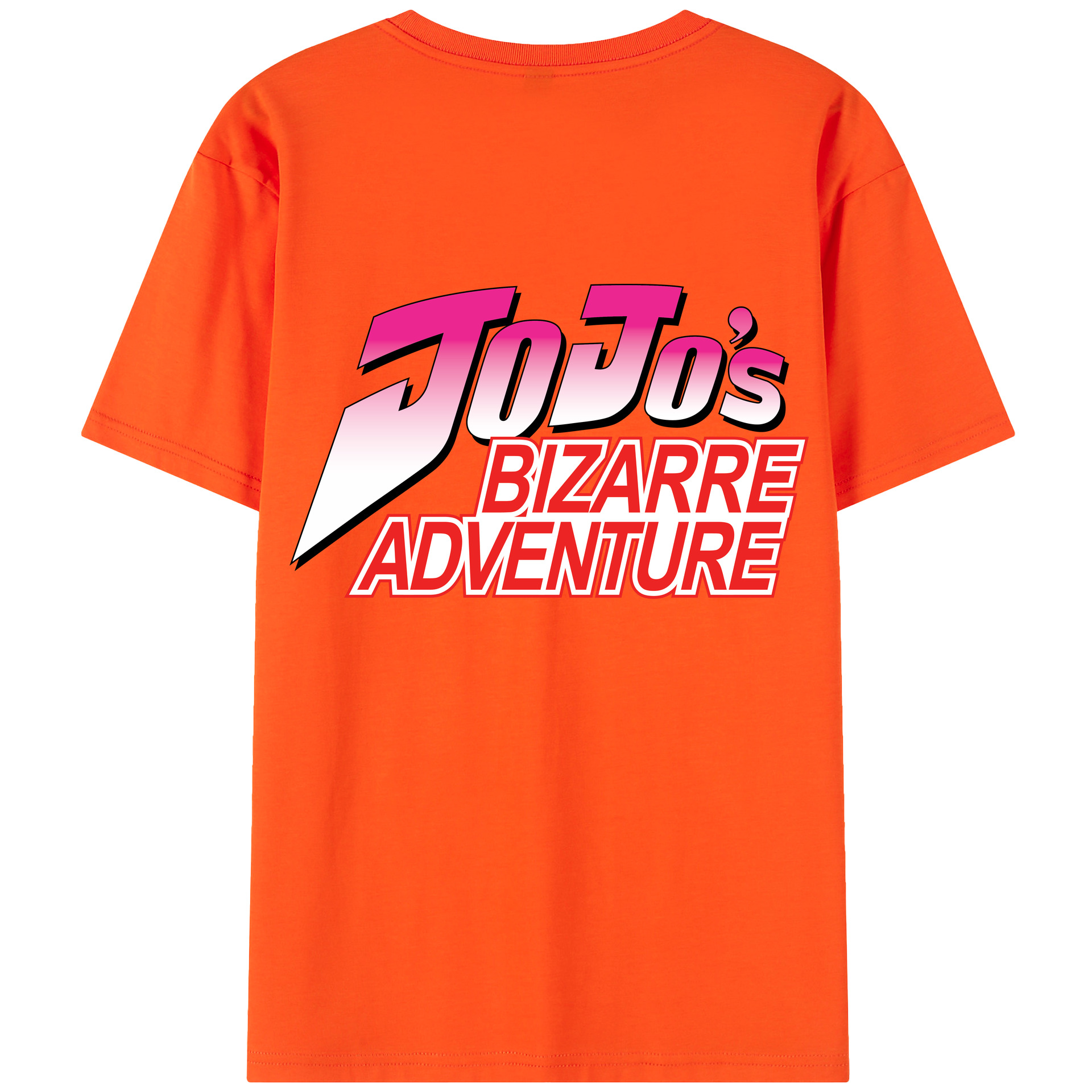 （画像用） ジョジョの奇妙な冒険 JoJo's Bizarre Adventure 綿100％半袖Tシャツ（背面プリント）