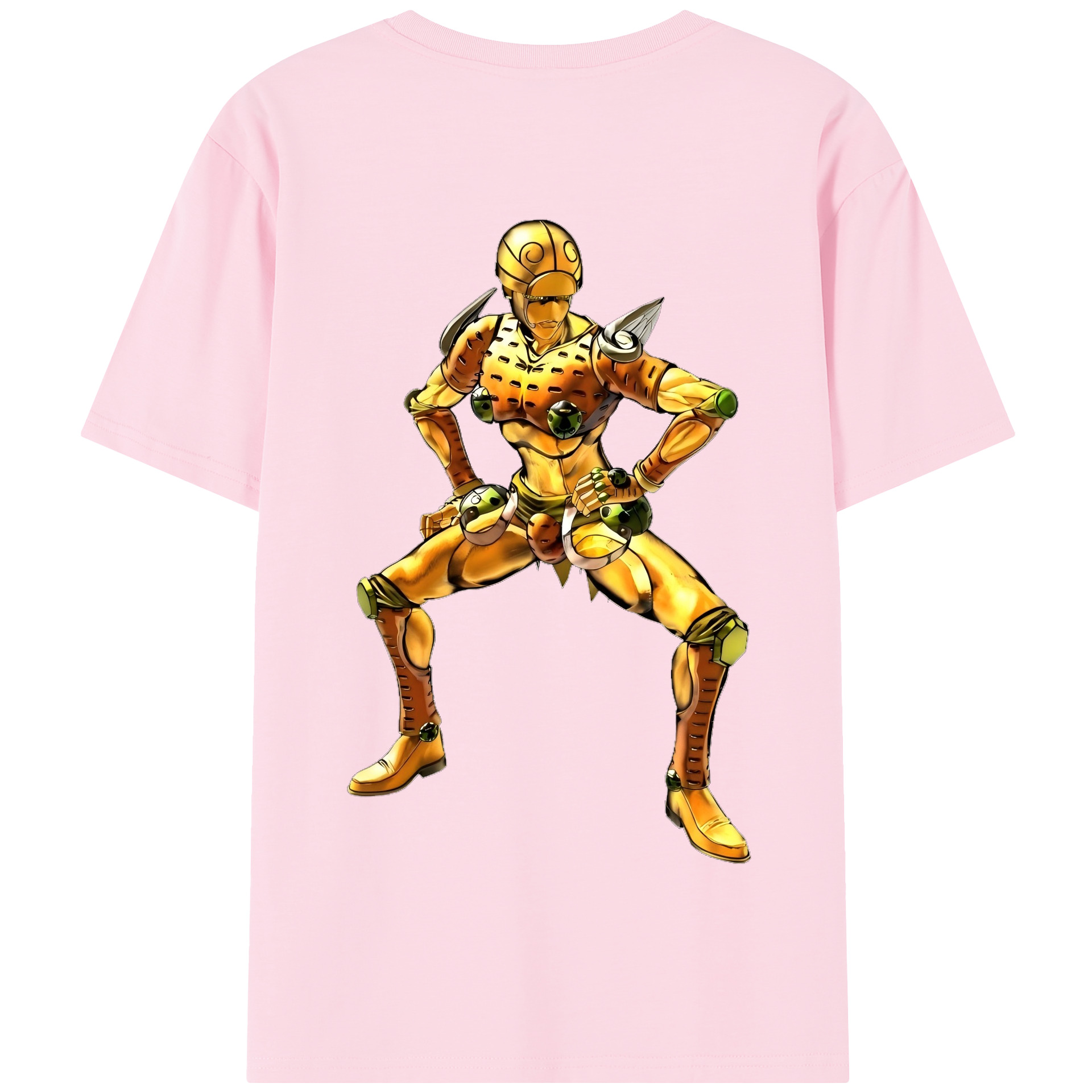 （画像用） ジョジョの奇妙な冒険 ジョルノ?ジョバァーナ JoJo's Bizarre Adventure Giorno Giovanna 綿100％半袖Tシャツ（背面プリント）