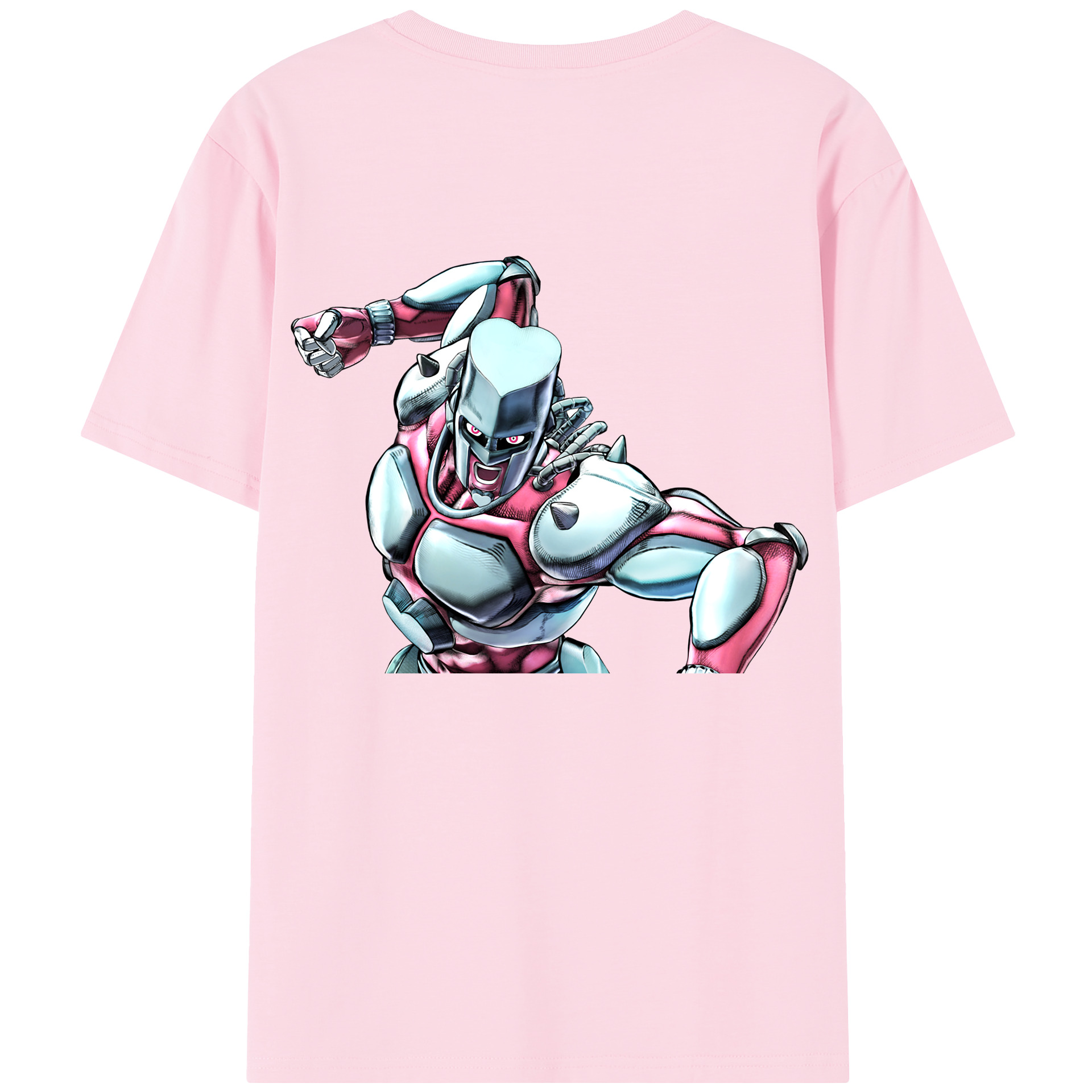 （画像用） ジョジョの奇妙な冒険 ひがしかた じょうすけ JoJo's Bizarre Adventure Higashikata Josuke 綿100％半袖Tシャツ（背面プリント）