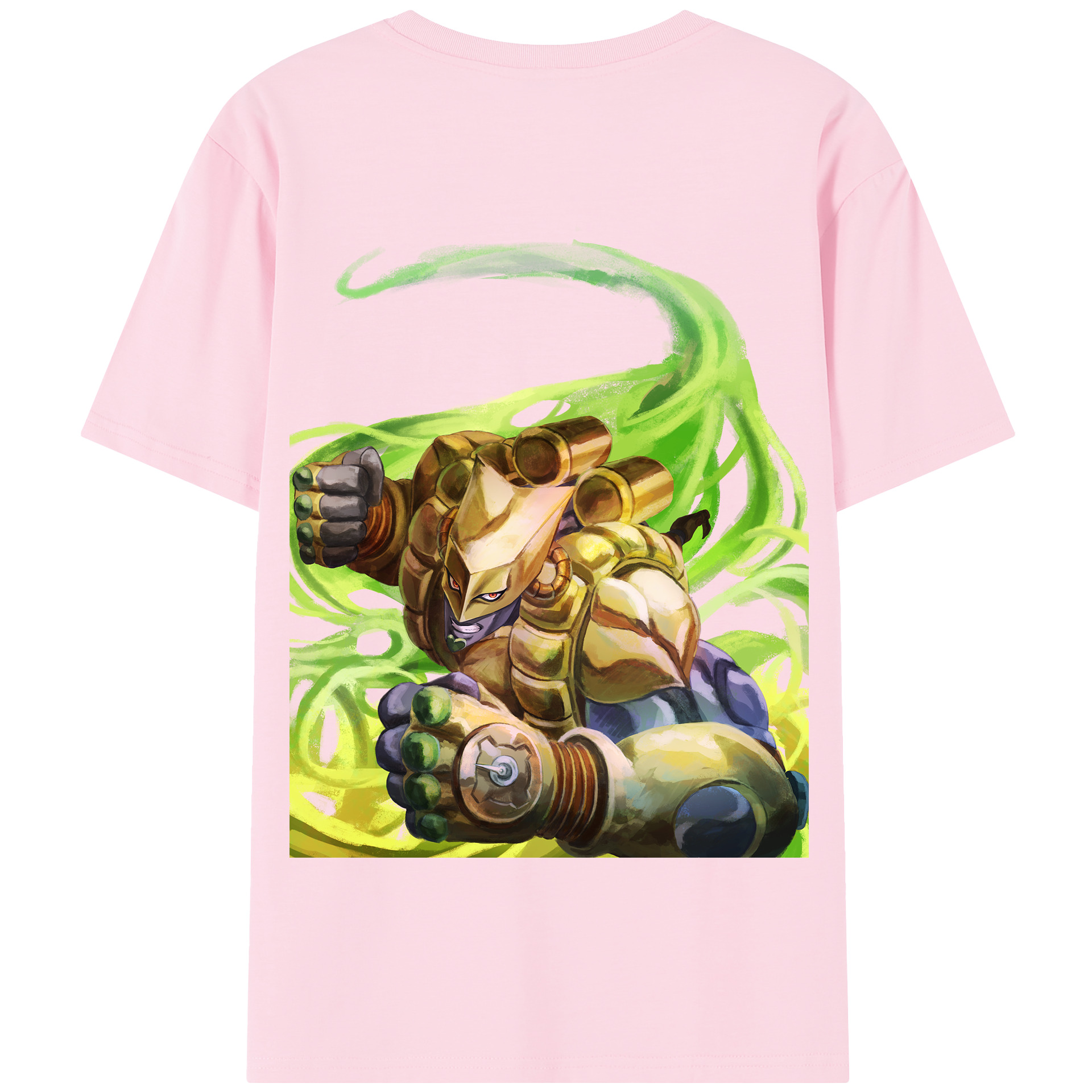 （画像用） ジョジョの奇妙な冒険 ディオ?ブランドー JoJo's Bizarre Adventure Dio Brando 綿100％半袖Tシャツ（背面プリント）