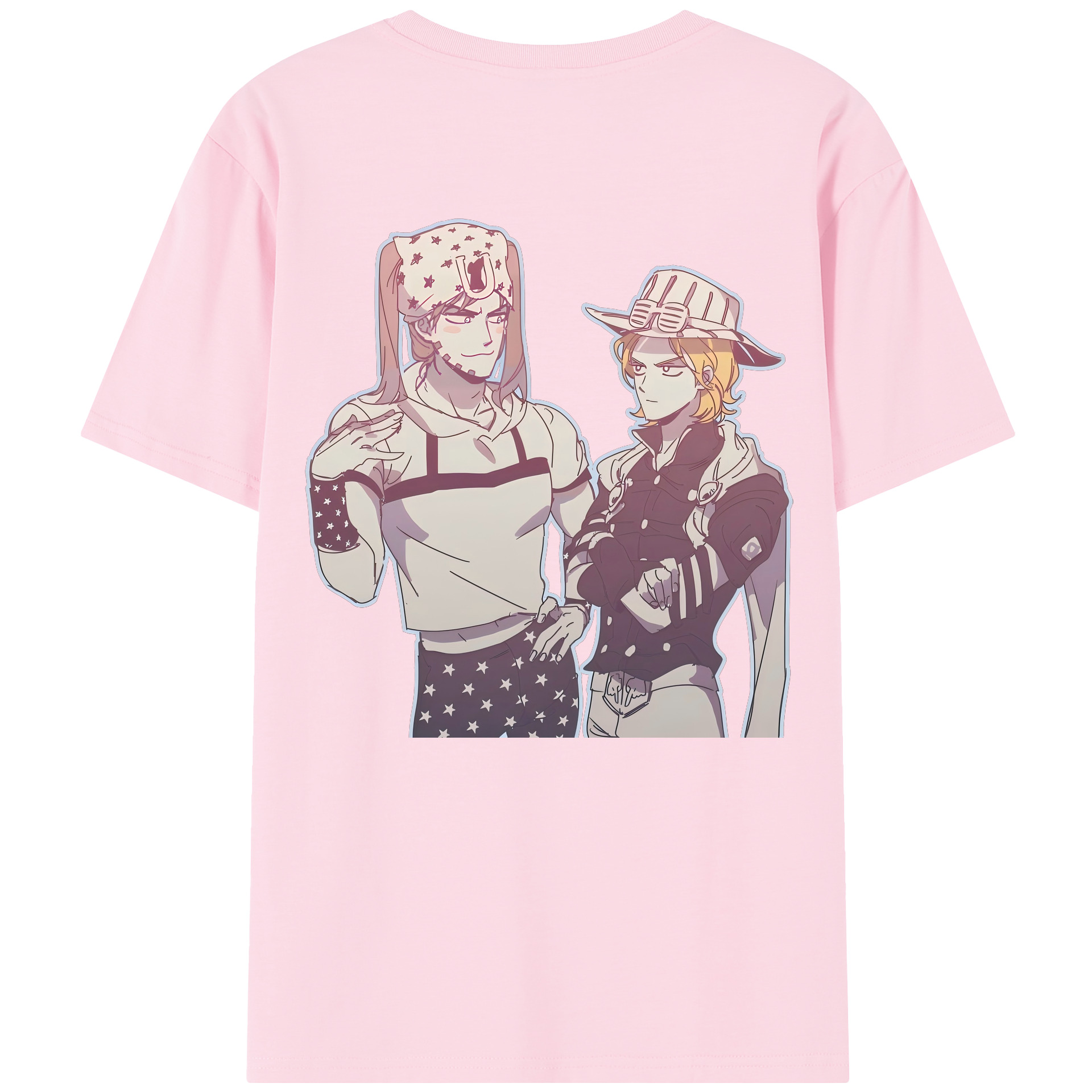 （画像用） ジョジョの奇妙な冒険 JoJo's Bizarre Adventure 綿100％半袖Tシャツ（背面プリント）