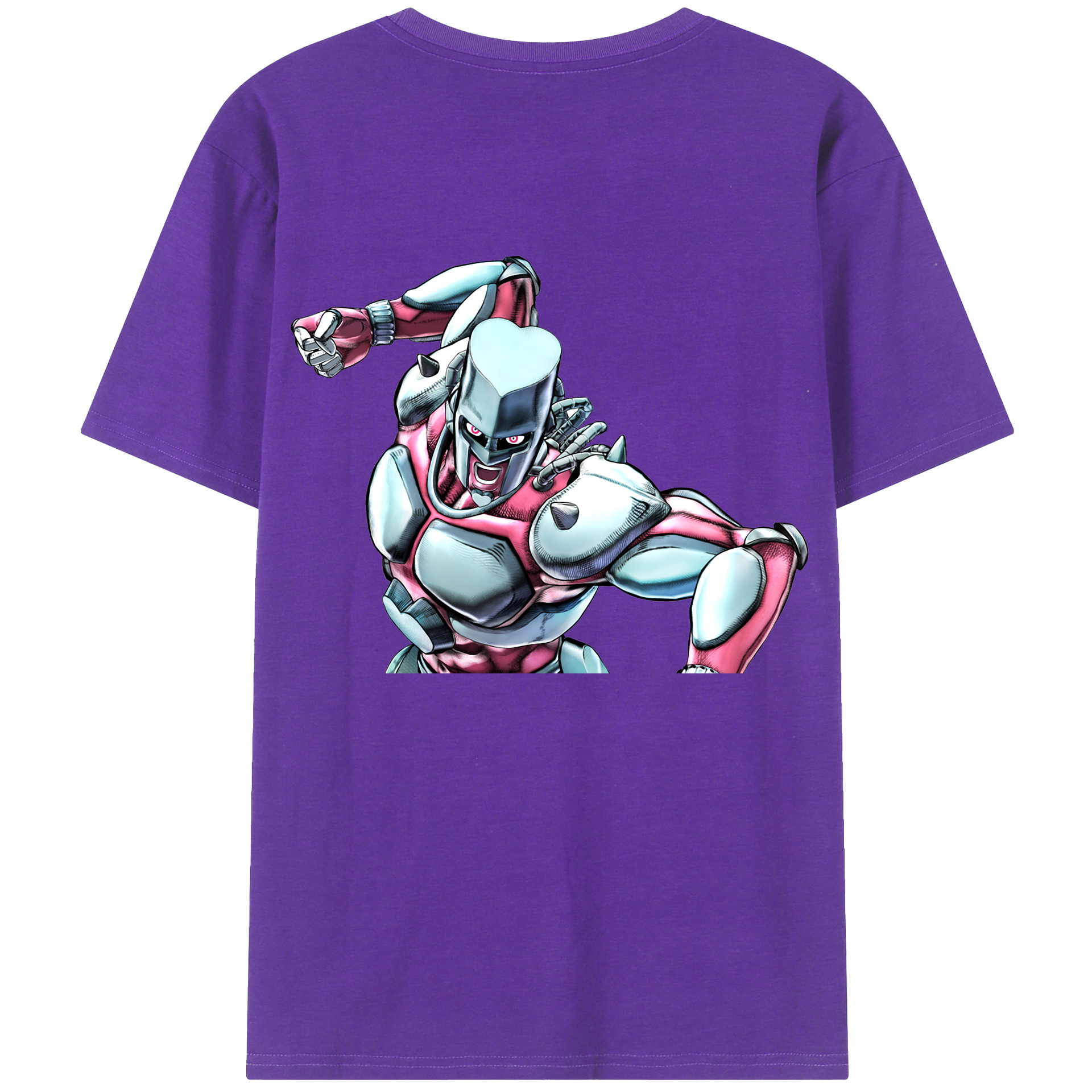 （画像用） ジョジョの奇妙な冒険 ひがしかた じょうすけ JoJo's Bizarre Adventure Higashikata Josuke 綿100％半袖Tシャツ（背面プリント）