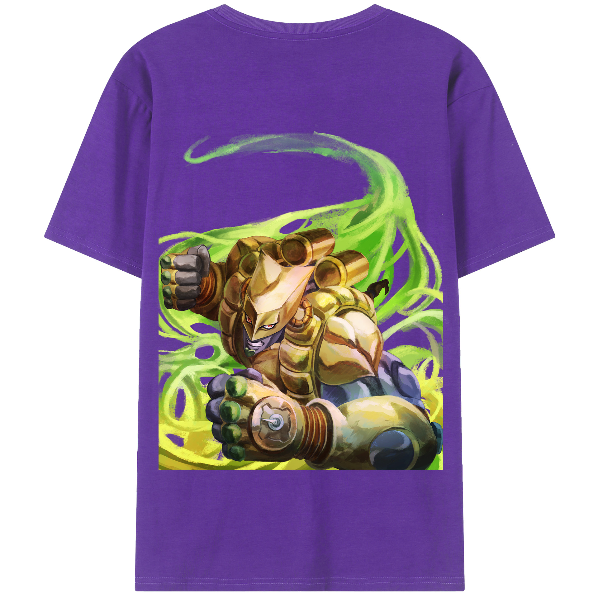 （画像用） ジョジョの奇妙な冒険 ディオ?ブランドー JoJo's Bizarre Adventure Dio Brando 綿100％半袖Tシャツ（背面プリント）