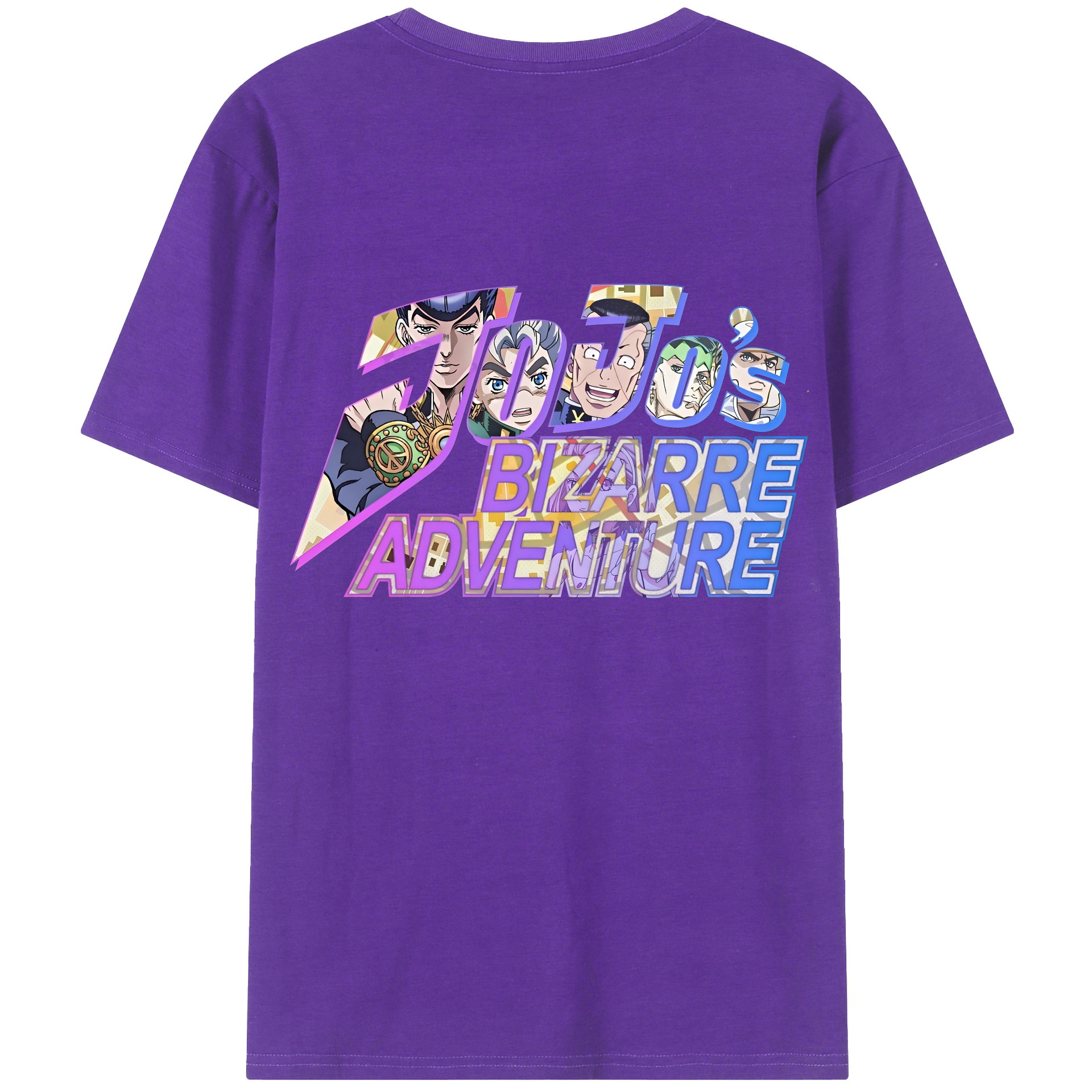 （画像用） ジョジョの奇妙な冒険 JoJo's Bizarre Adventure 綿100％半袖Tシャツ（背面プリント）