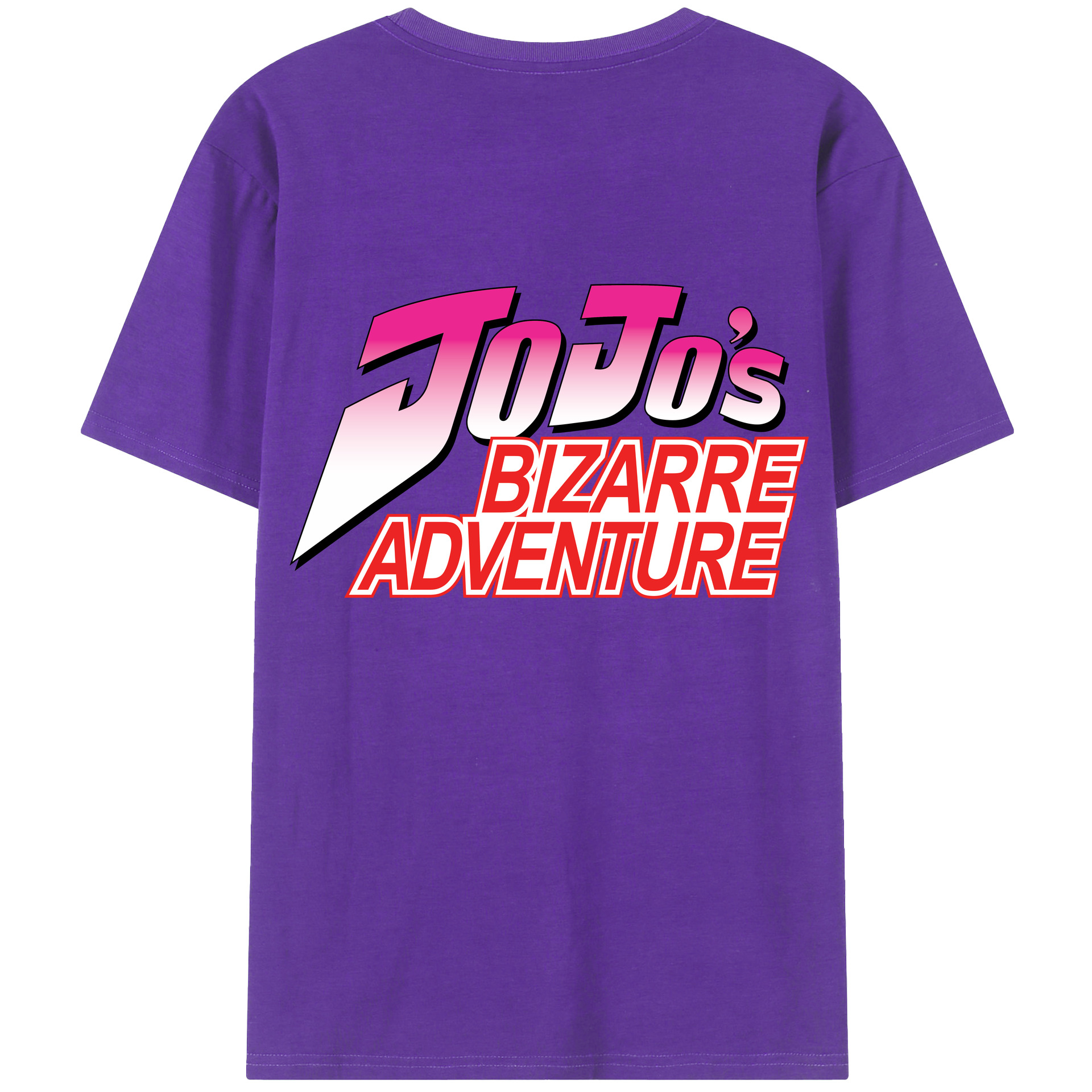 （画像用） ジョジョの奇妙な冒険 JoJo's Bizarre Adventure 綿100％半袖Tシャツ（背面プリント）