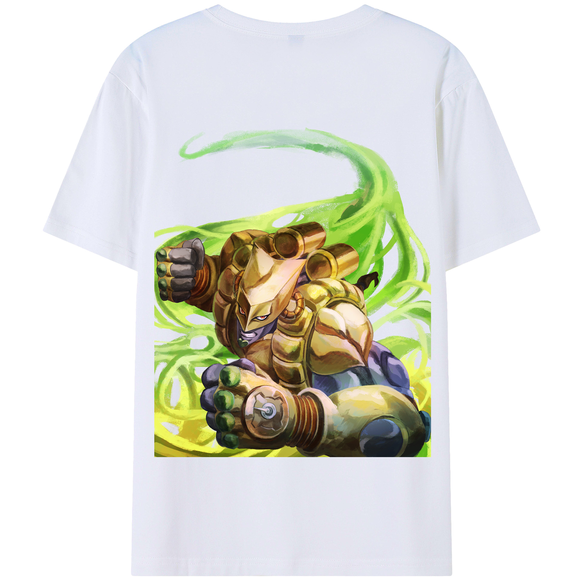 （画像用） ジョジョの奇妙な冒険 ディオ?ブランドー JoJo's Bizarre Adventure Dio Brando 綿100％半袖Tシャツ（背面プリント）