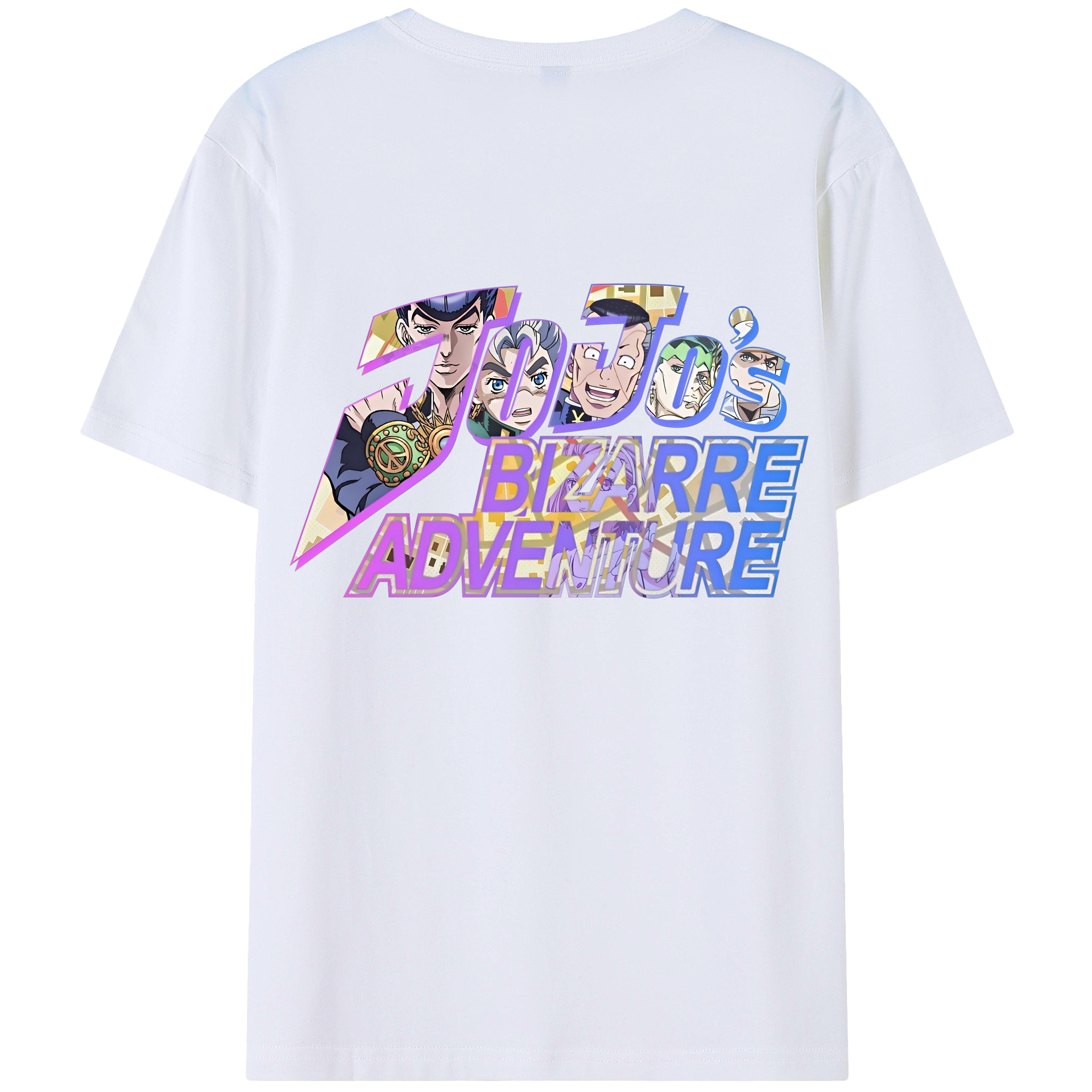 （画像用） ジョジョの奇妙な冒険 JoJo's Bizarre Adventure 綿100％半袖Tシャツ（背面プリント）