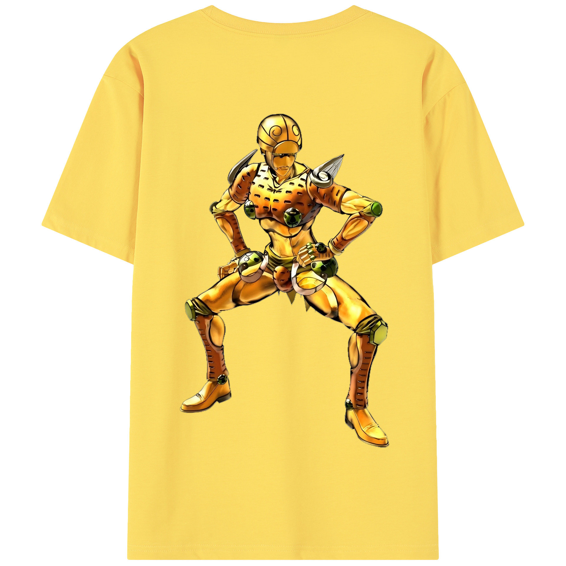 （画像用） ジョジョの奇妙な冒険 ジョルノ?ジョバァーナ JoJo's Bizarre Adventure Giorno Giovanna 綿100％半袖Tシャツ（背面プリント）