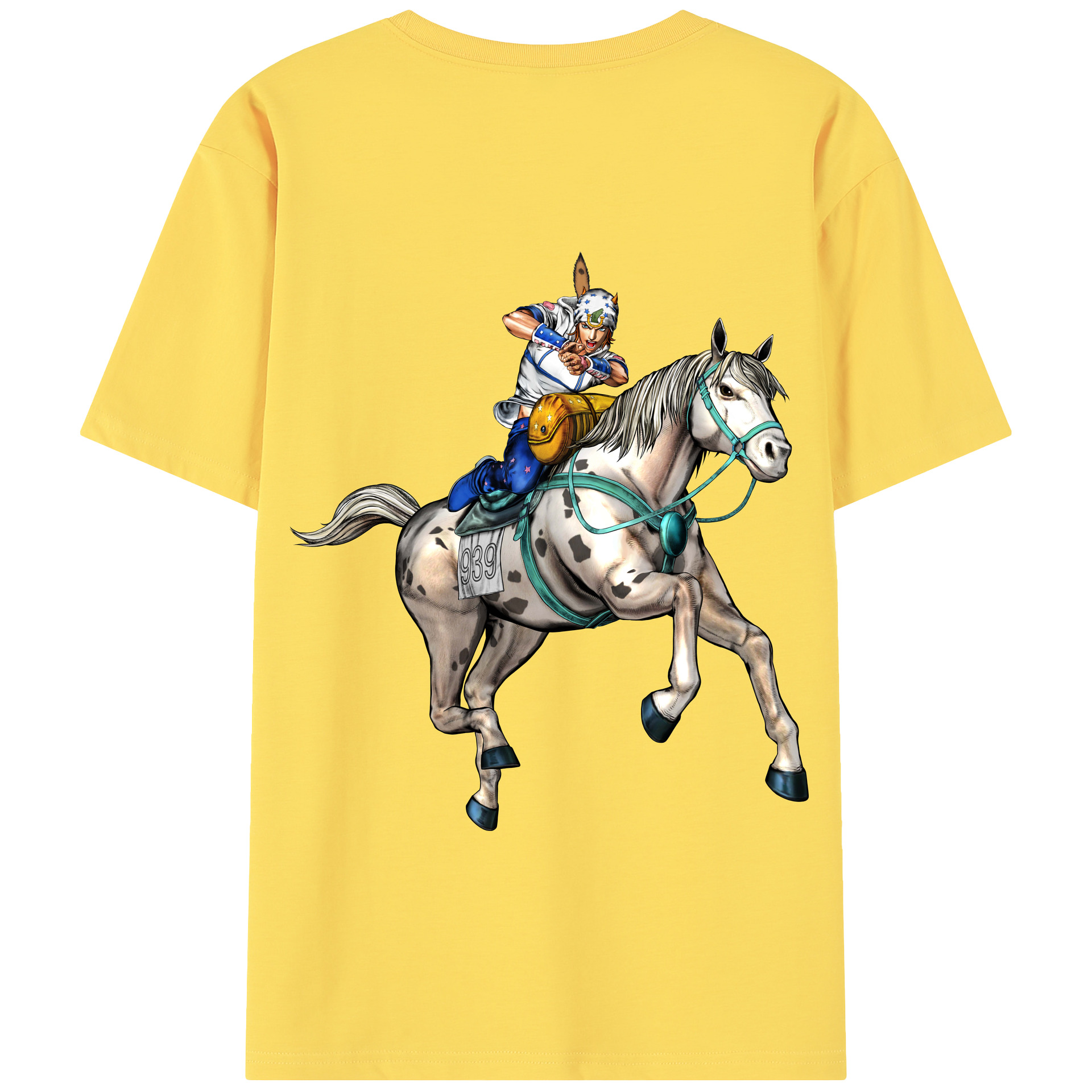 （画像用） ジョジョの奇妙な冒険 ジョナサン?ジョースター JoJo's Bizarre Adventure Jonathan Joestar 綿100％半袖Tシャツ（背面プリント）