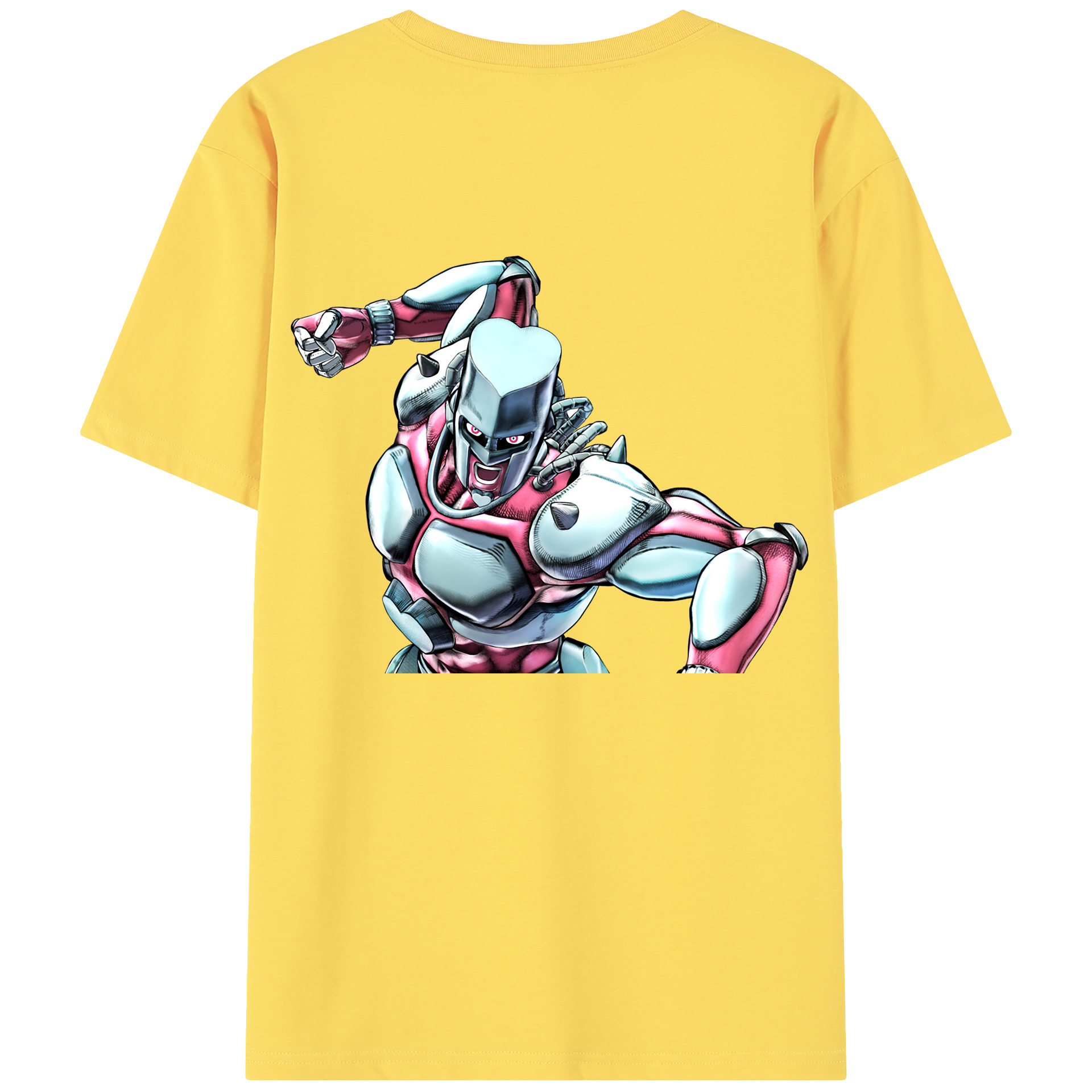 （画像用） ジョジョの奇妙な冒険 ひがしかた じょうすけ JoJo's Bizarre Adventure Higashikata Josuke 綿100％半袖Tシャツ（背面プリント）