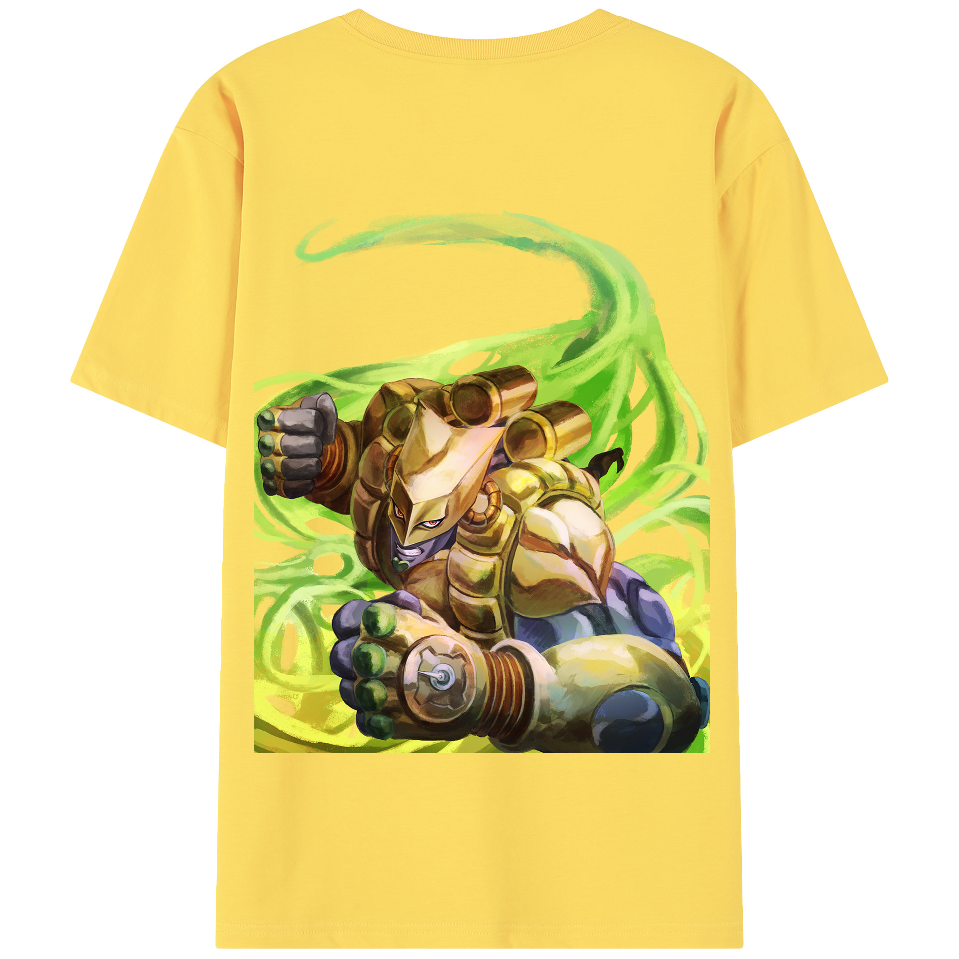（画像用） ジョジョの奇妙な冒険 ディオ?ブランドー JoJo's Bizarre Adventure Dio Brando 綿100％半袖Tシャツ（背面プリント）