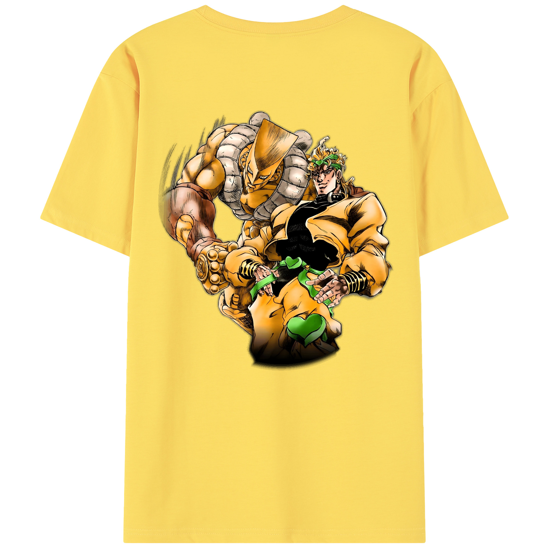 （画像用） ジョジョの奇妙な冒険 ディオ?ブランドー JoJo's Bizarre Adventure Dio Brando 綿100％半袖Tシャツ（背面プリント）