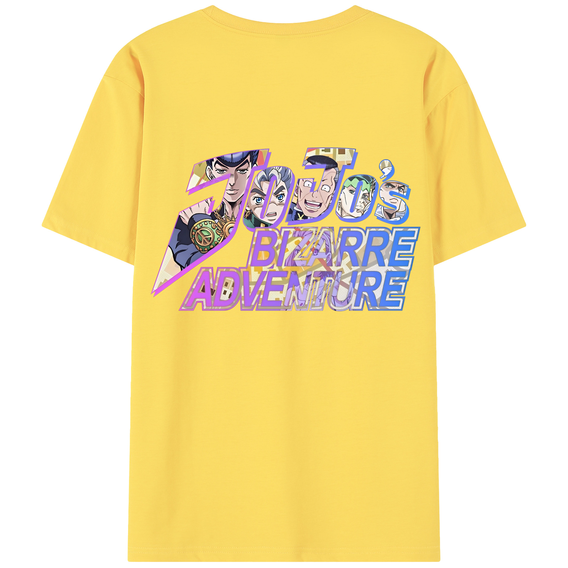（画像用） ジョジョの奇妙な冒険 JoJo's Bizarre Adventure 綿100％半袖Tシャツ（背面プリント）