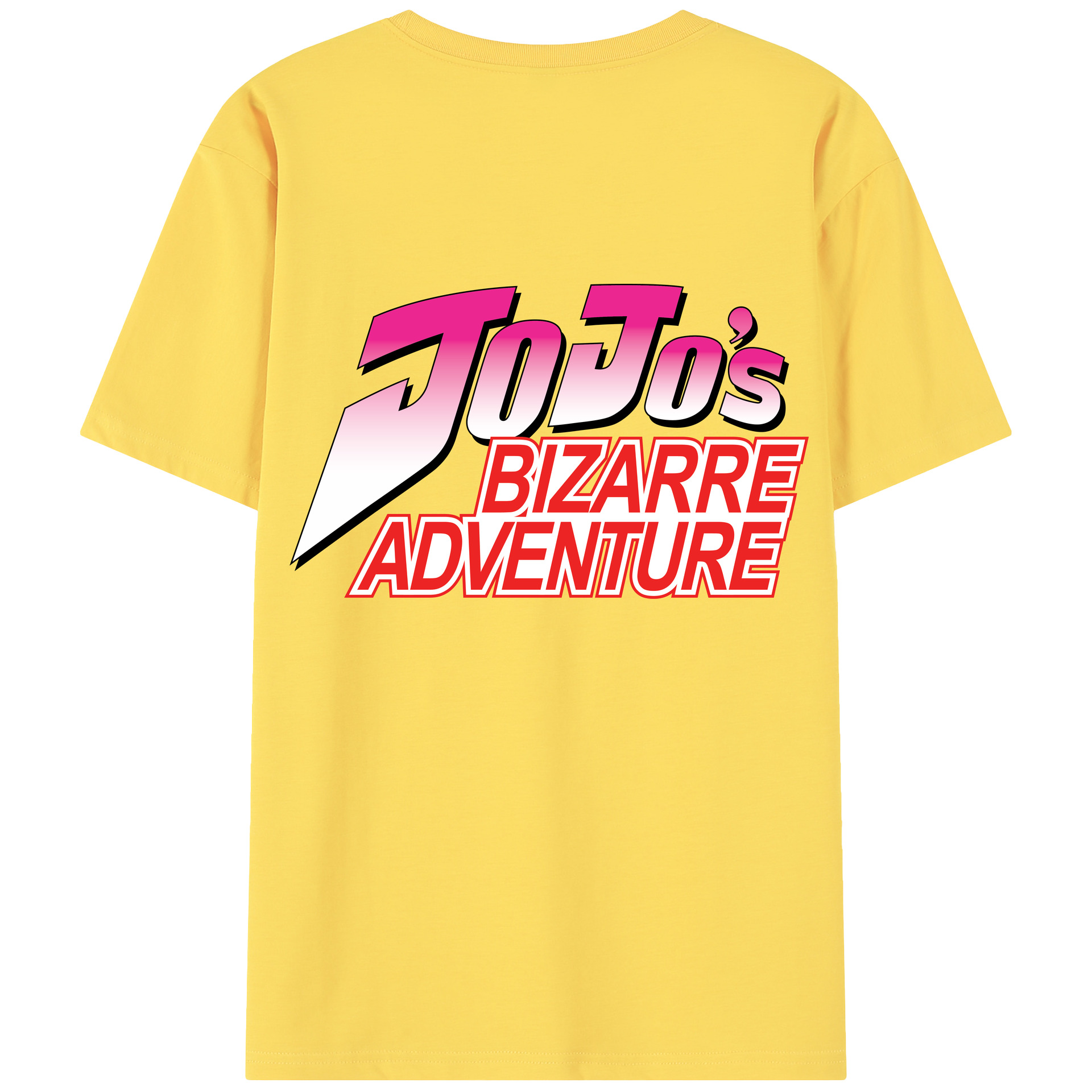（画像用） ジョジョの奇妙な冒険 JoJo's Bizarre Adventure 綿100％半袖Tシャツ（背面プリント）