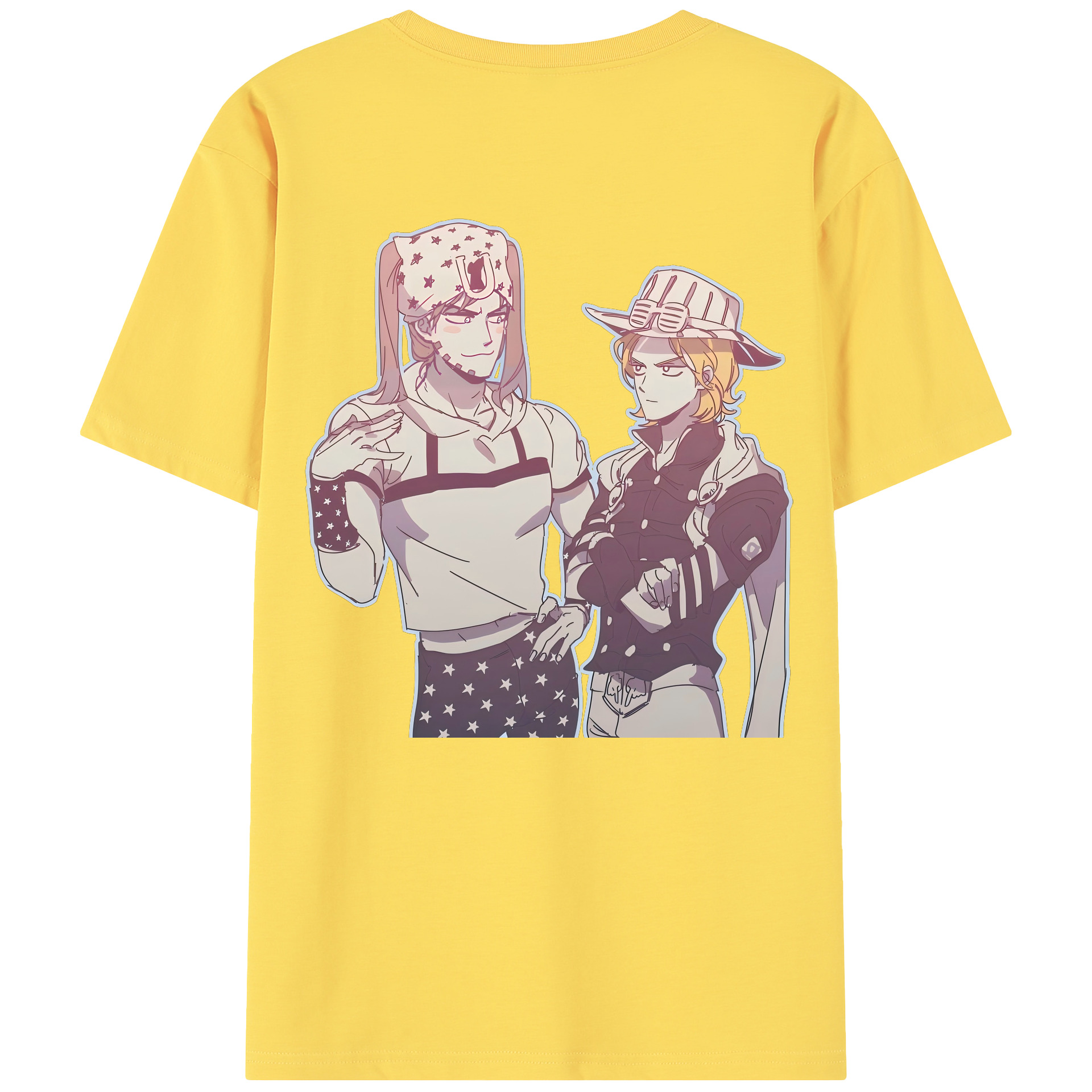 （画像用） ジョジョの奇妙な冒険 JoJo's Bizarre Adventure 綿100％半袖Tシャツ（背面プリント）