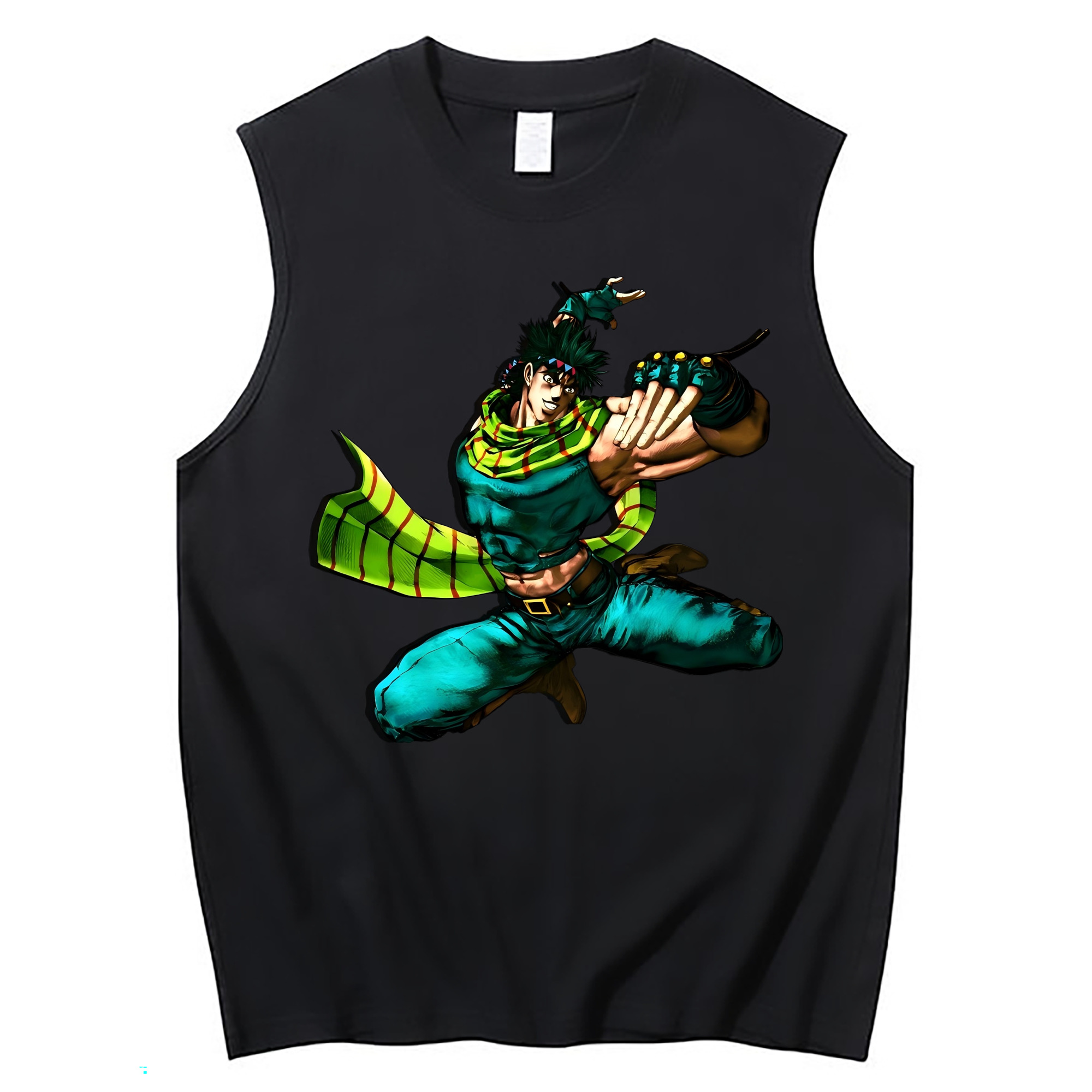 （画像用） ジョジョの奇妙な冒険 ジョセフ?ジョースター JoJo's Bizarre Adventure Joseph Joestar コットン100％タンクトップ（フロントプリント）
