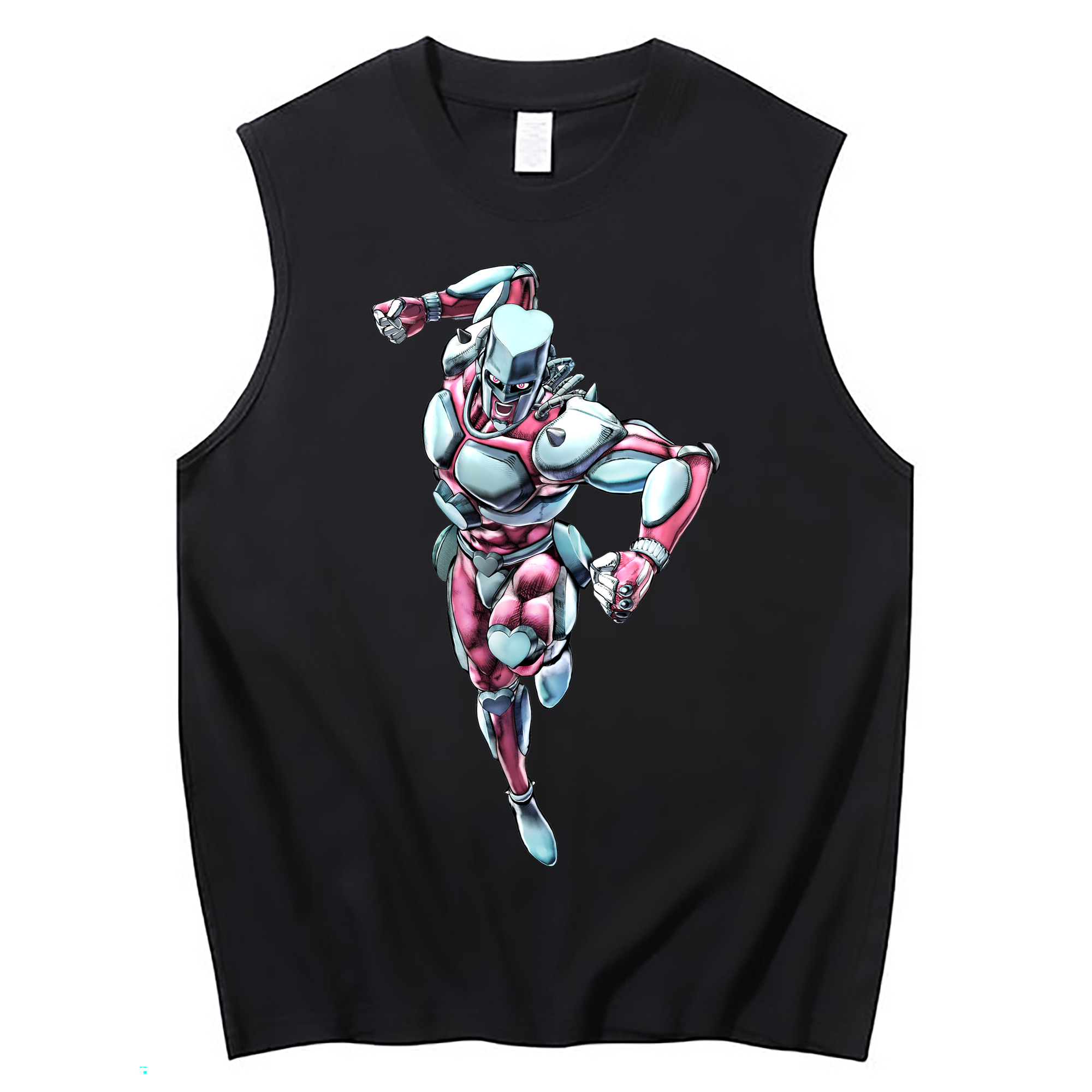 （画像用） ジョジョの奇妙な冒険 ひがしかた じょうすけ JoJo's Bizarre Adventure Higashikata Josuke コットン100％タンクトップ（フロントプリント）