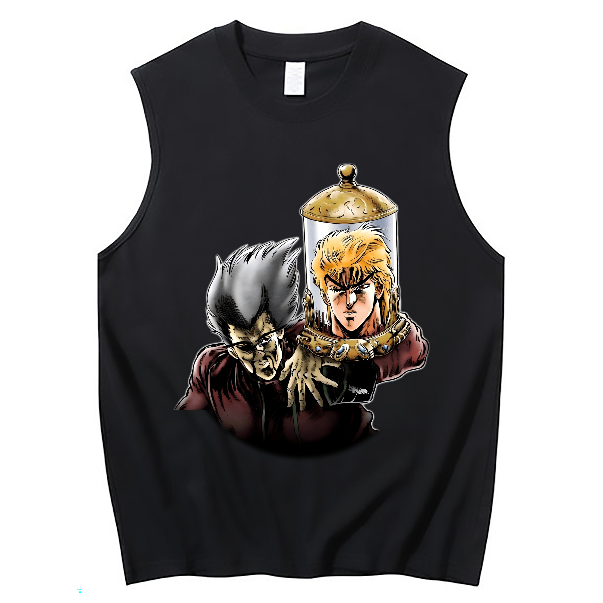（画像用） ジョジョの奇妙な冒険 ディオ?ブランドー JoJo's Bizarre Adventure Dio Brando コットン100％タンクトップ（フロントプリント）