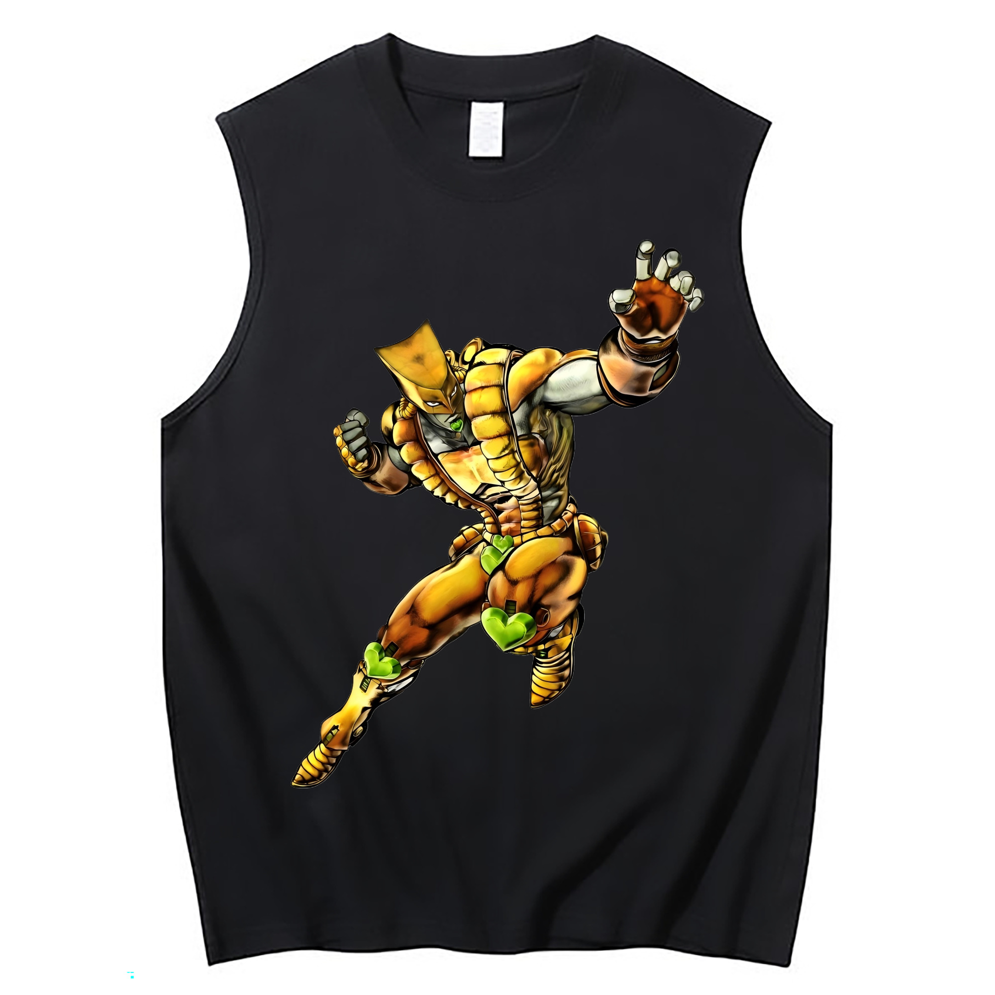 （画像用） ジョジョの奇妙な冒険 ディオ?ブランドー JoJo's Bizarre Adventure Dio Brando コットン100％タンクトップ（フロントプリント）