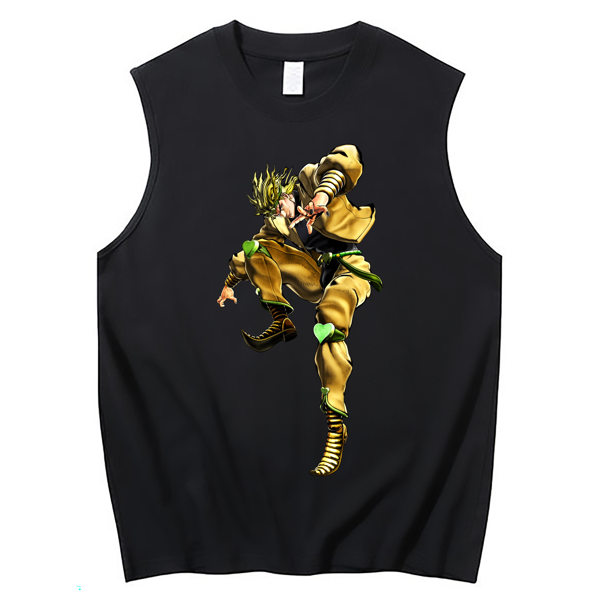 （画像用） ジョジョの奇妙な冒険 ディオ?ブランドー JoJo's Bizarre Adventure Dio Brando コットン100％タンクトップ（フロントプリント）